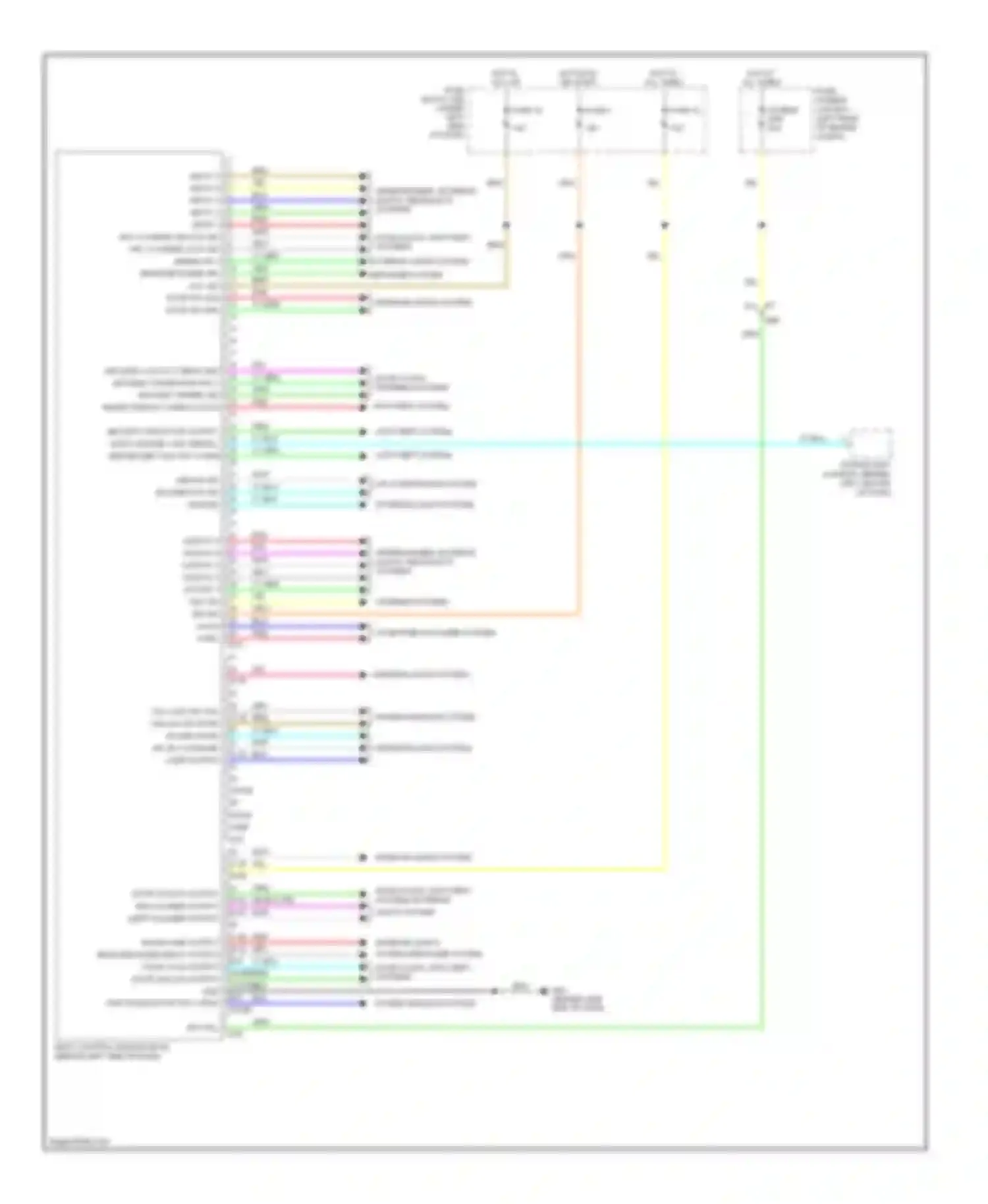 Wiring diagram power windows system for Nissan Versa II (2012-2014) (2 of 3)