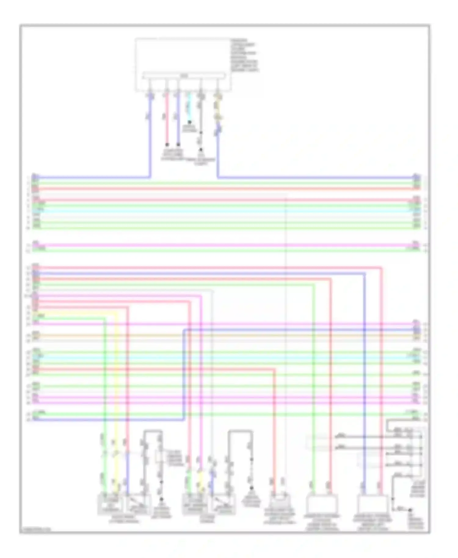 Wiring diagram right front outside handle for Nissan Versa II (2012-2014) (2 of 4)