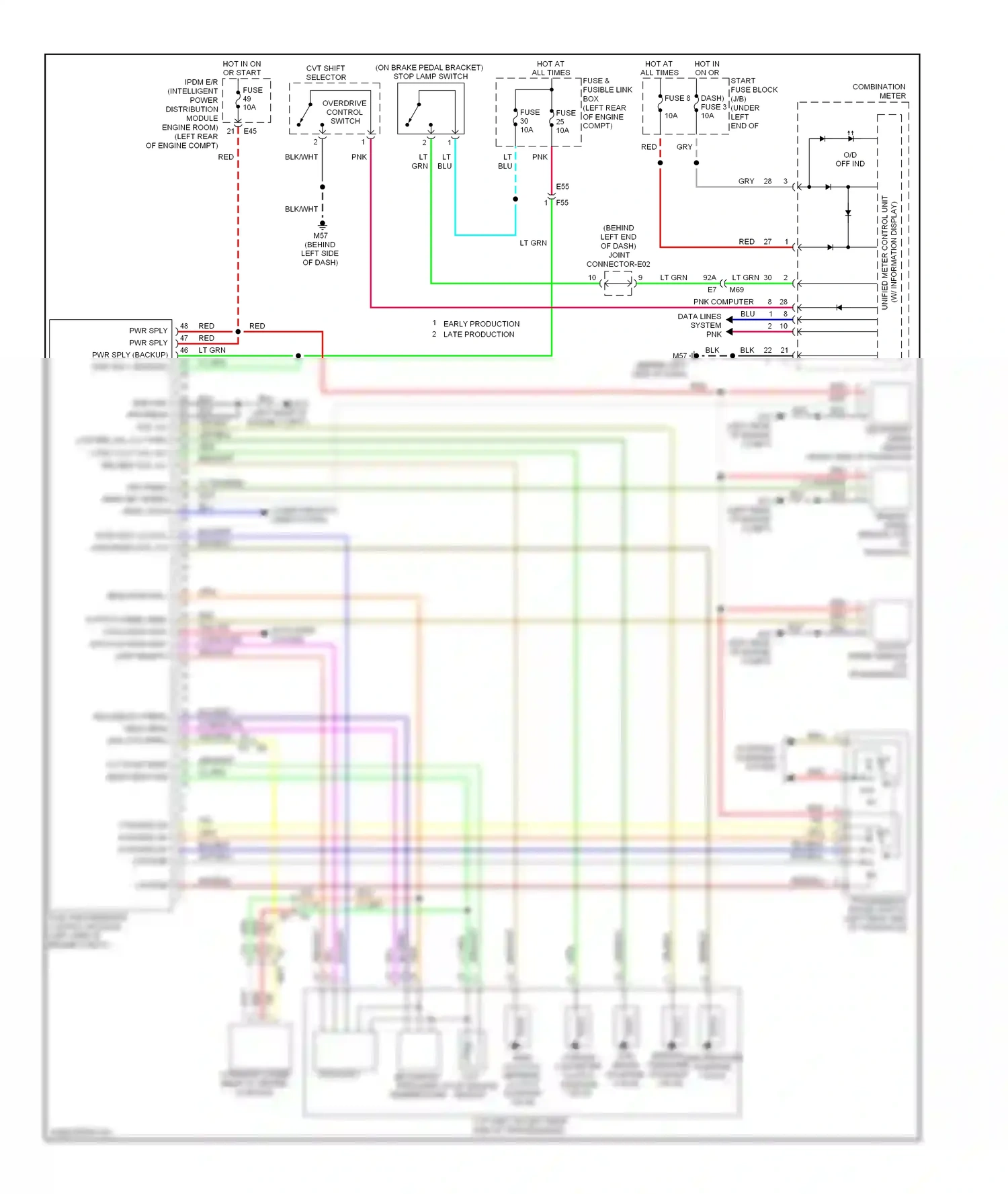 Nissan Versa II (2012-2014) transaxle wiring diagram  (1 of 1)