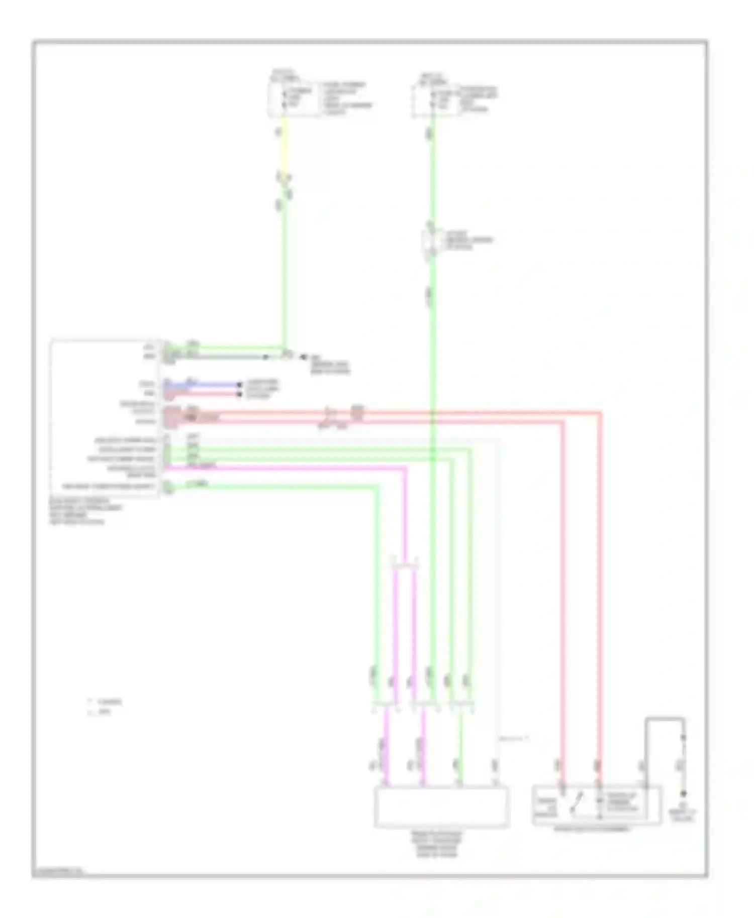 Wiring diagram trunk lid lock assembly for Nissan Versa II (2012-2014) (1 of 1)