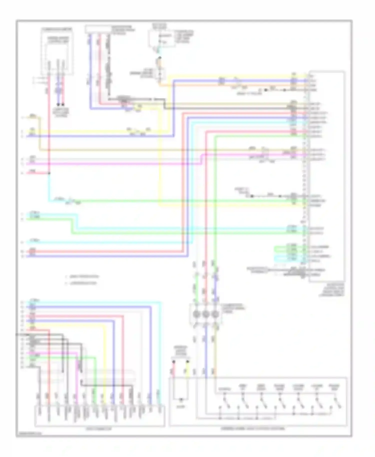Wiring diagram unified meter control unit for Nissan Versa II (2012-2014) (6 of 14)