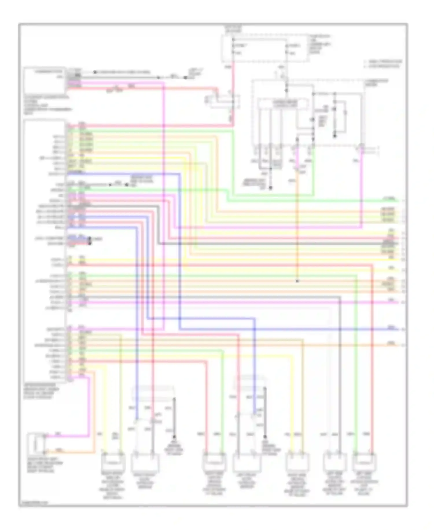 Wiring diagram unified meter control unit for Nissan Versa II (2012-2014) (8 of 14)