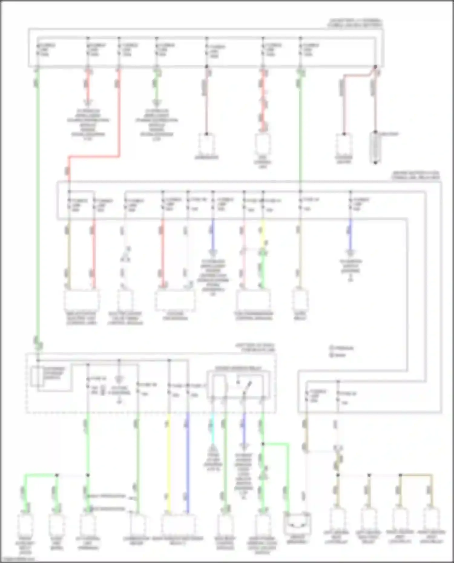 Car Wiring Diagrams for Versa Nissan III (2019-2022): Power distribution circuit (1 of 6)