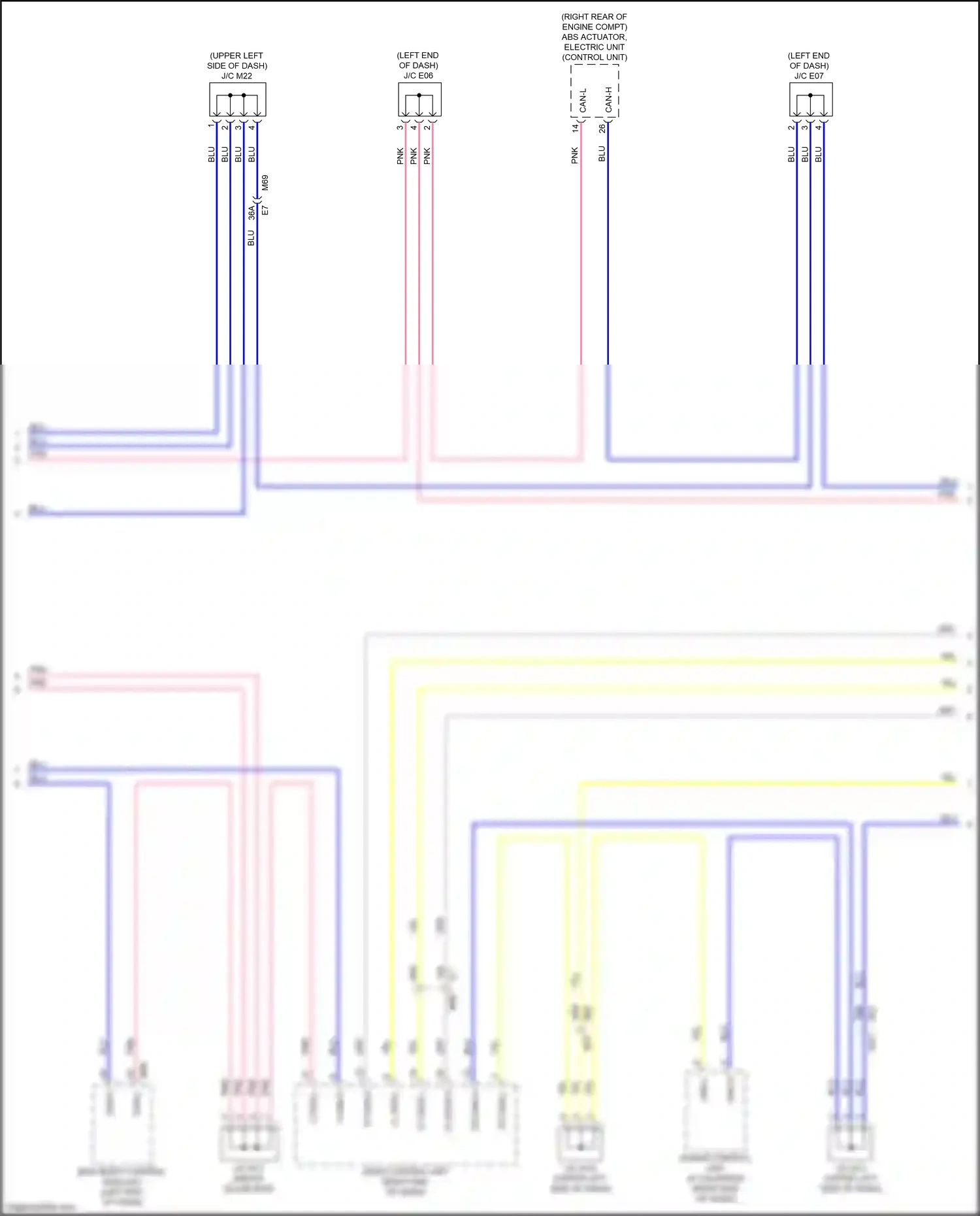 Wiring diagram adas control unit for Nissan Versa III (2019-2022) (1 of 3)