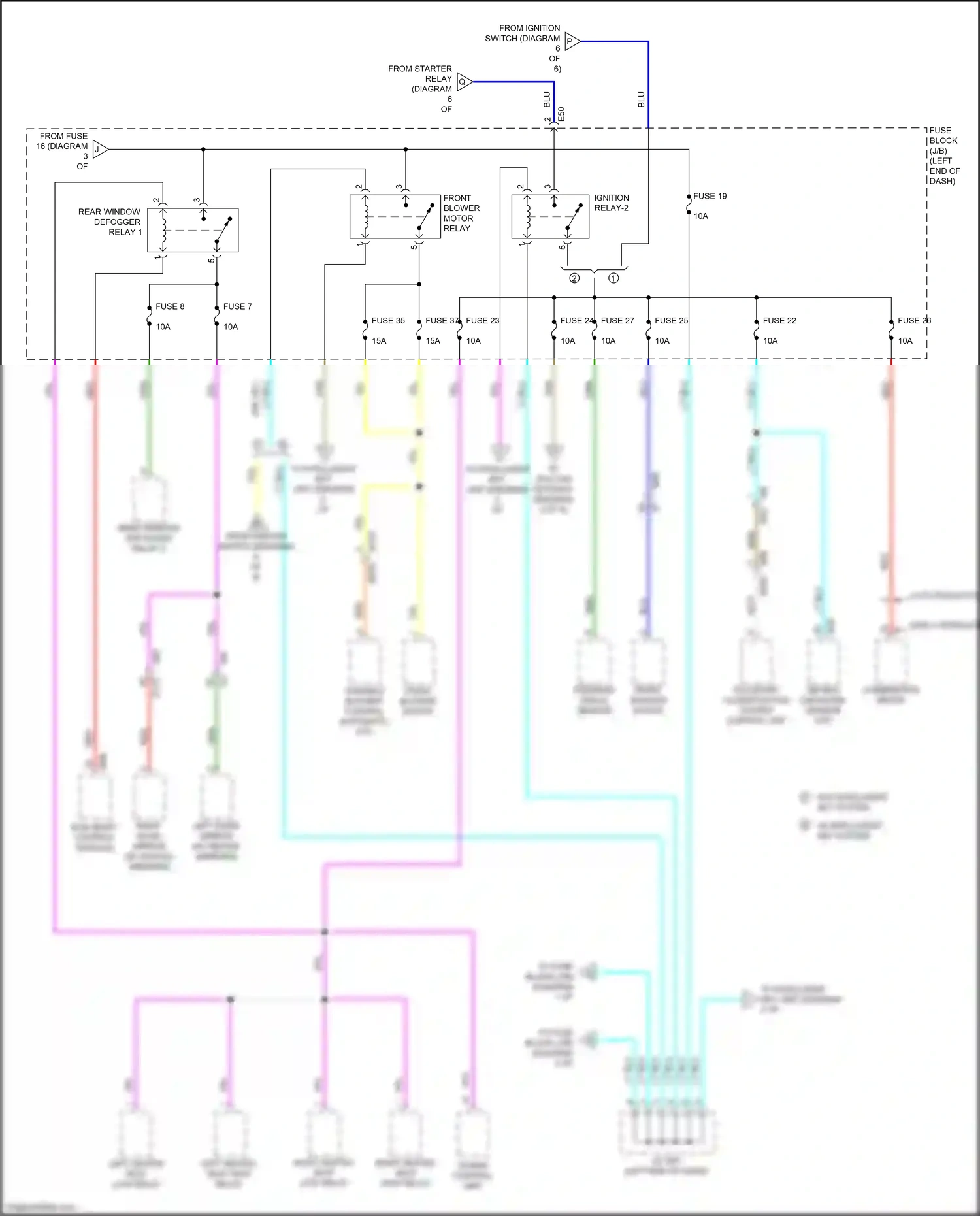 Wiring diagram automatic a/c for Nissan Versa III (2019-2022) (6 of 6)