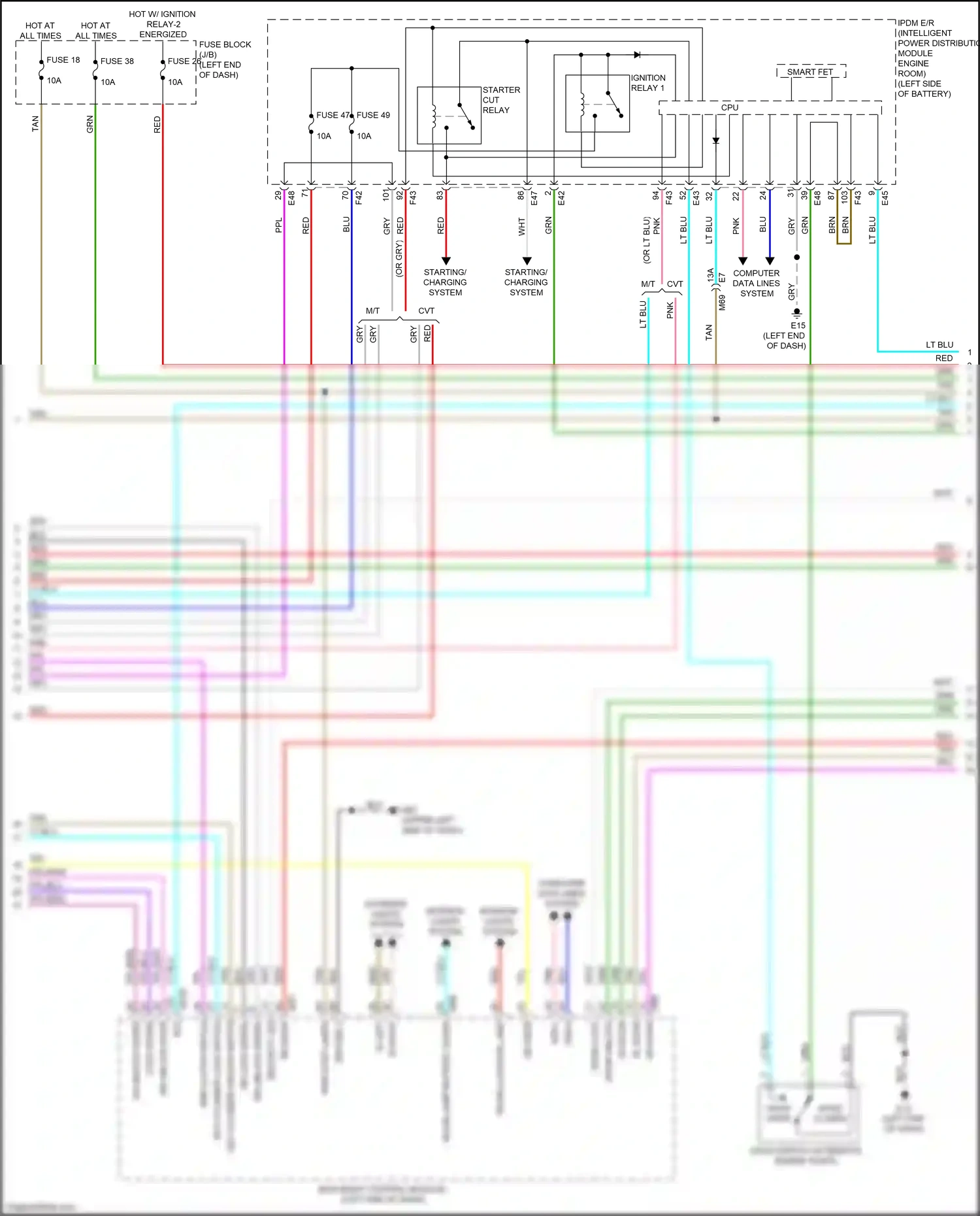 Wiring diagram blu for Nissan Versa III (2019-2022) (64 of 79)