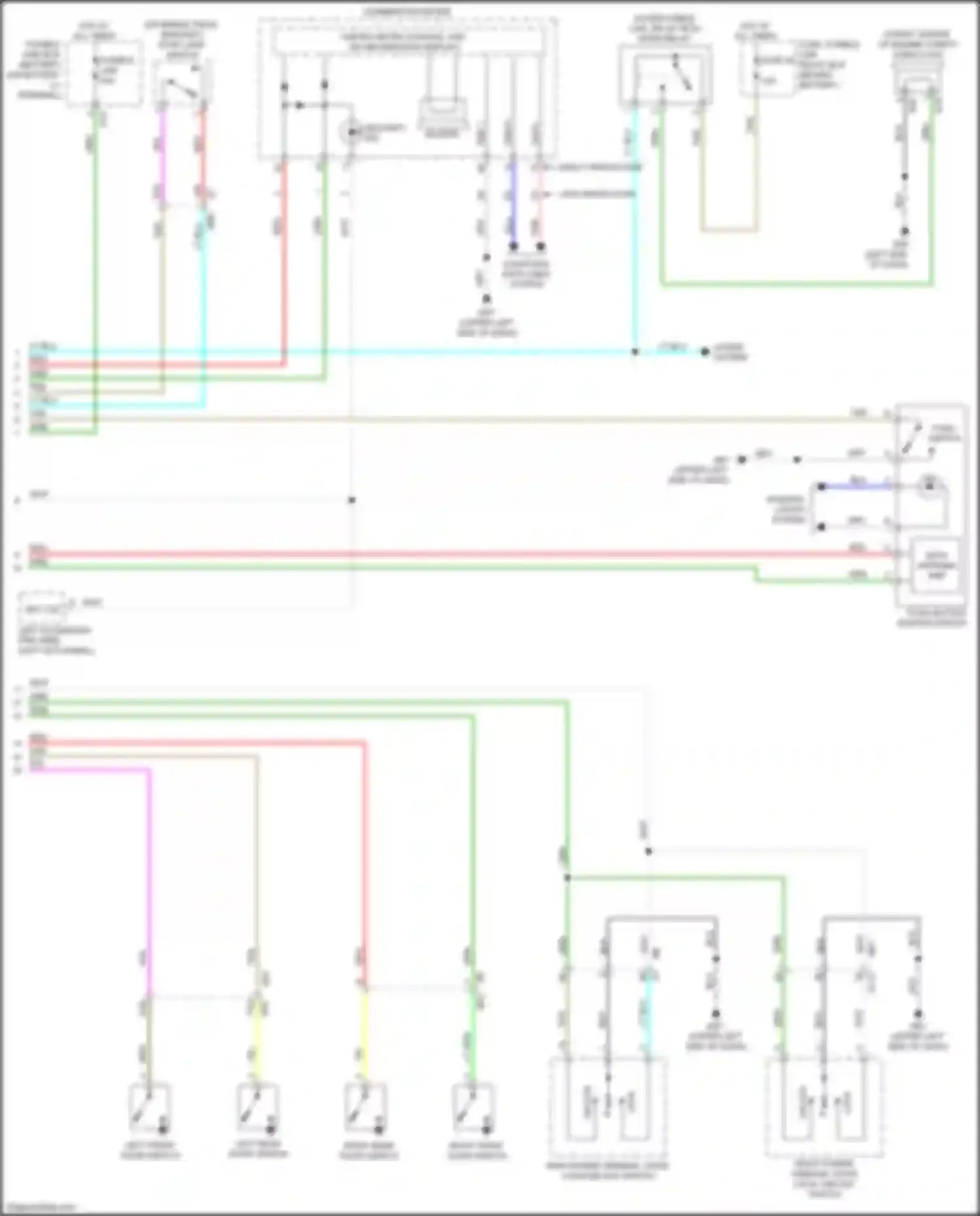 Wiring diagram combination meter for Nissan Versa III (2019-2022) (21 of 25)
