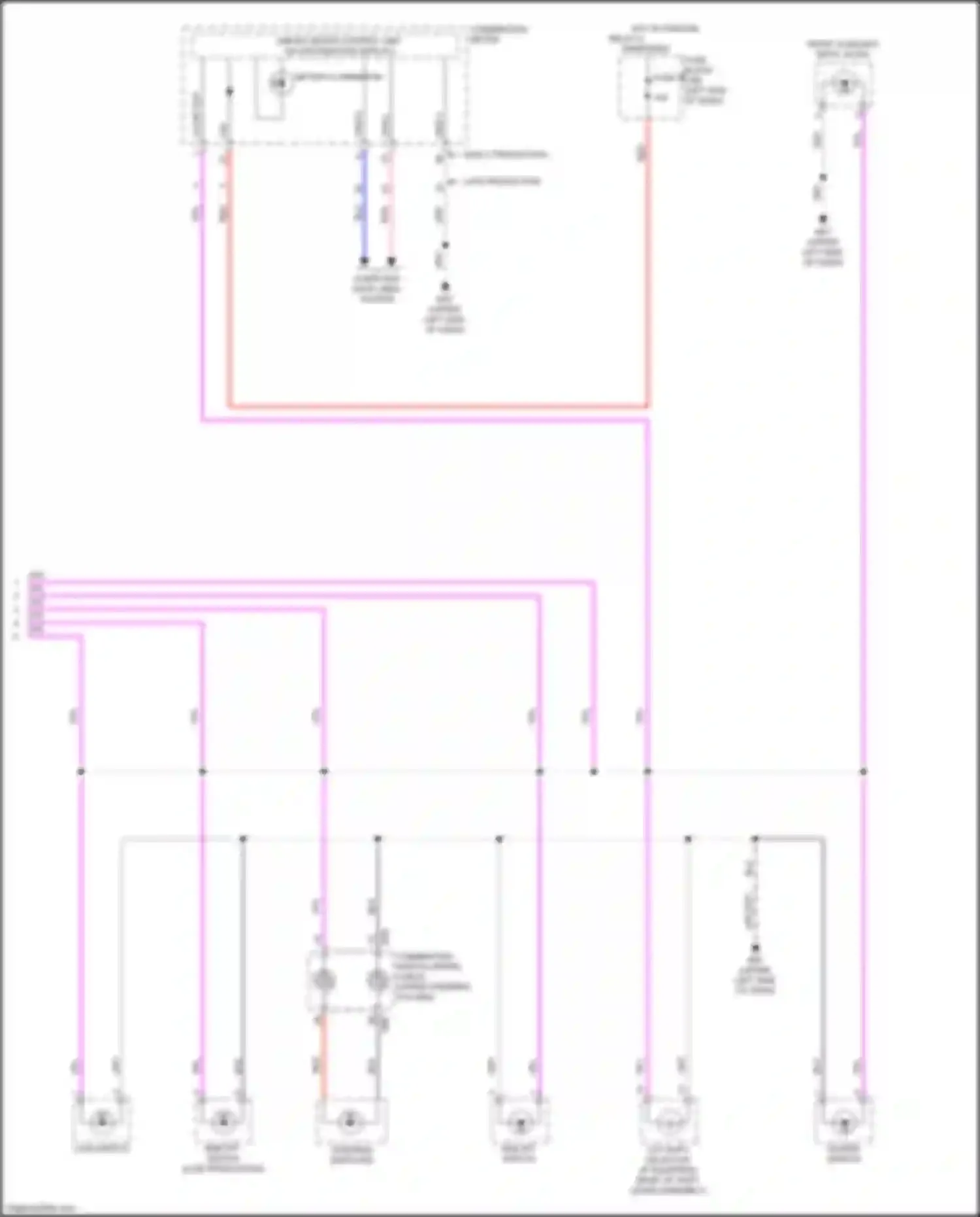 Wiring diagram combination meter for Nissan Versa III (2019-2022) (3 of 25)