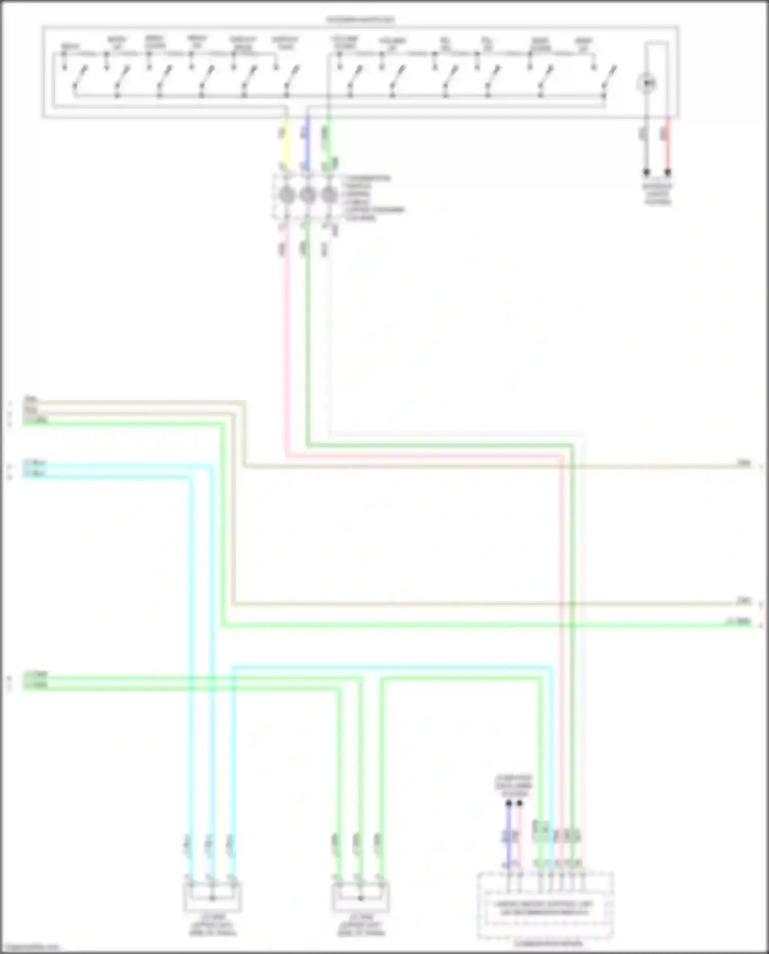 Wiring diagram combination meter for Nissan Versa III (2019-2022) (4 of 25)
