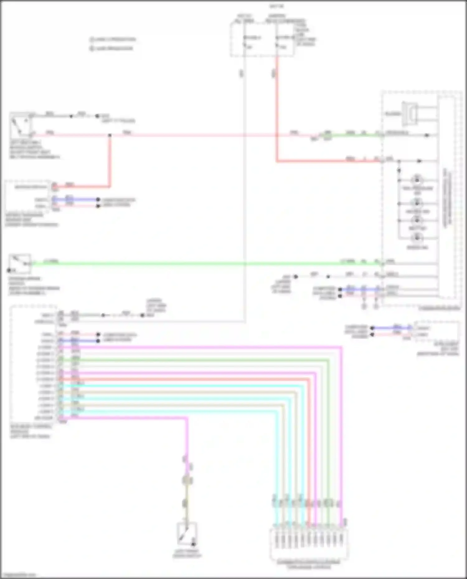 Wiring diagram combination meter for Nissan Versa III (2019-2022) (9 of 25)