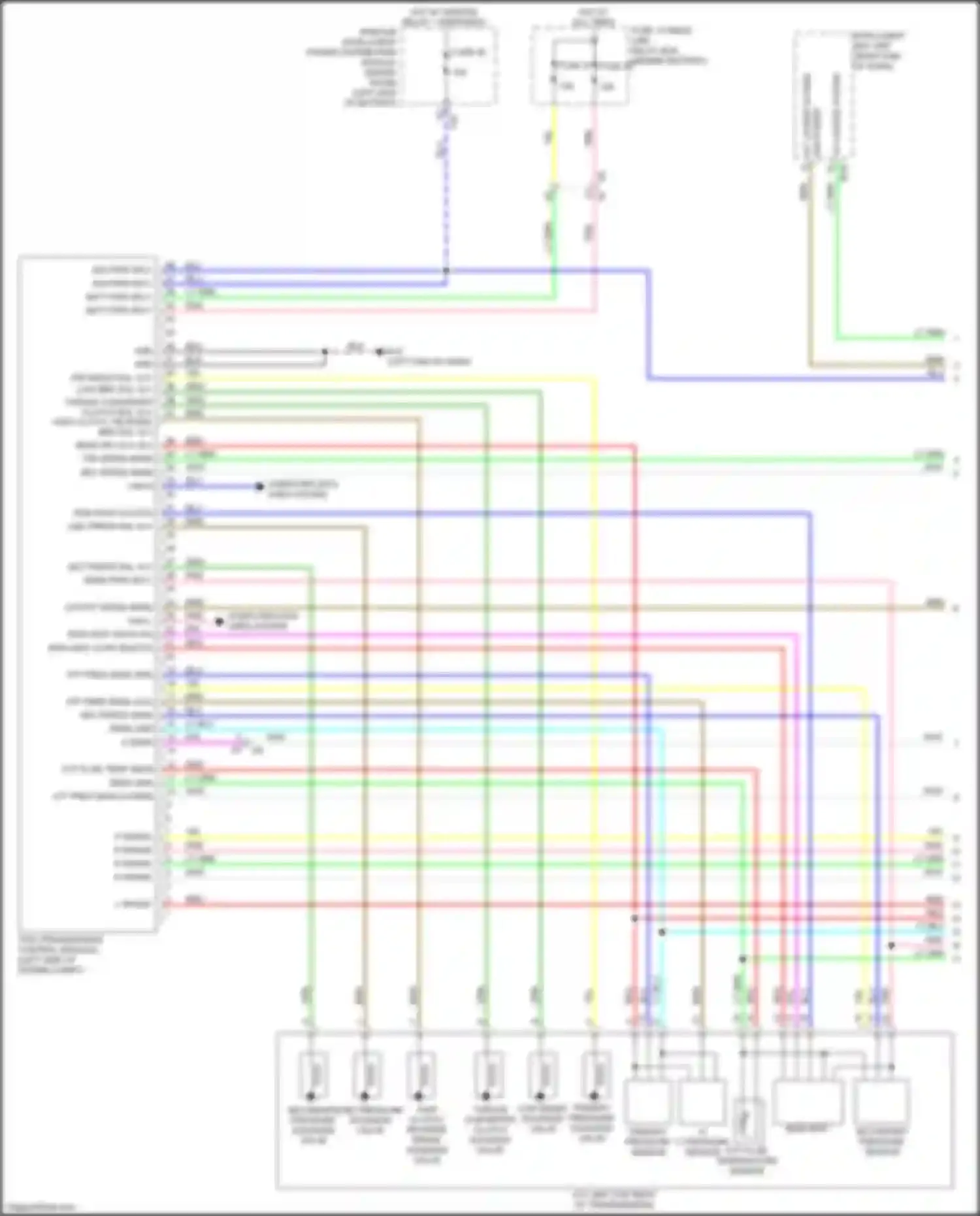 Wiring diagram cvt fluid temperature sensor for Nissan Versa III (2019-2022) (1 of 1)