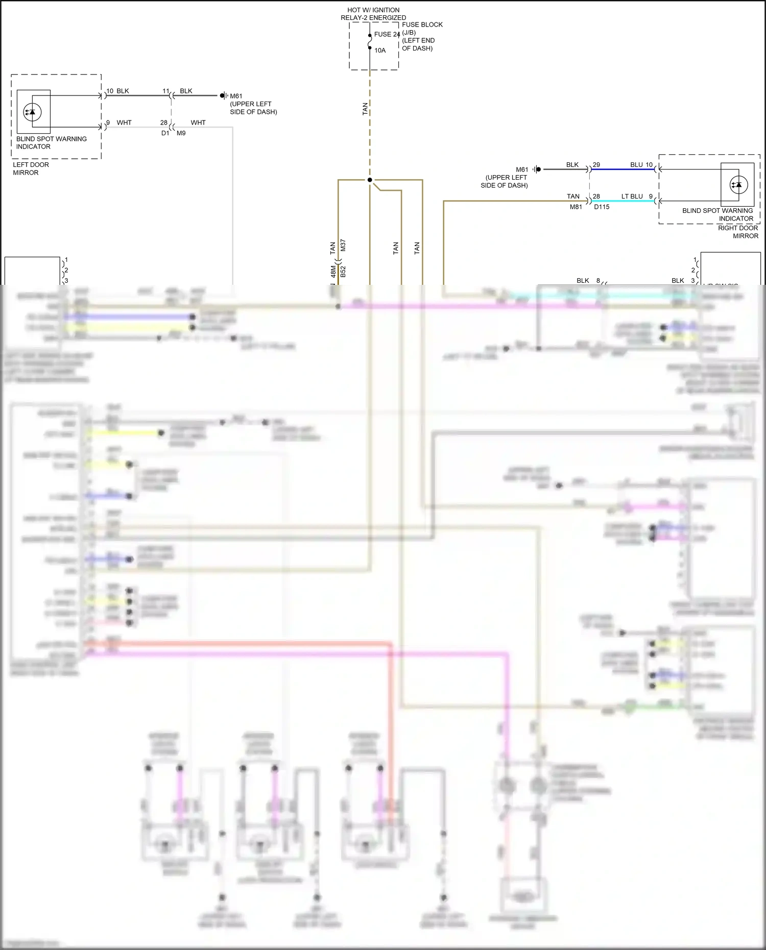 Wiring diagram distance sensor for Nissan Versa III (2019-2022) (3 of 5)