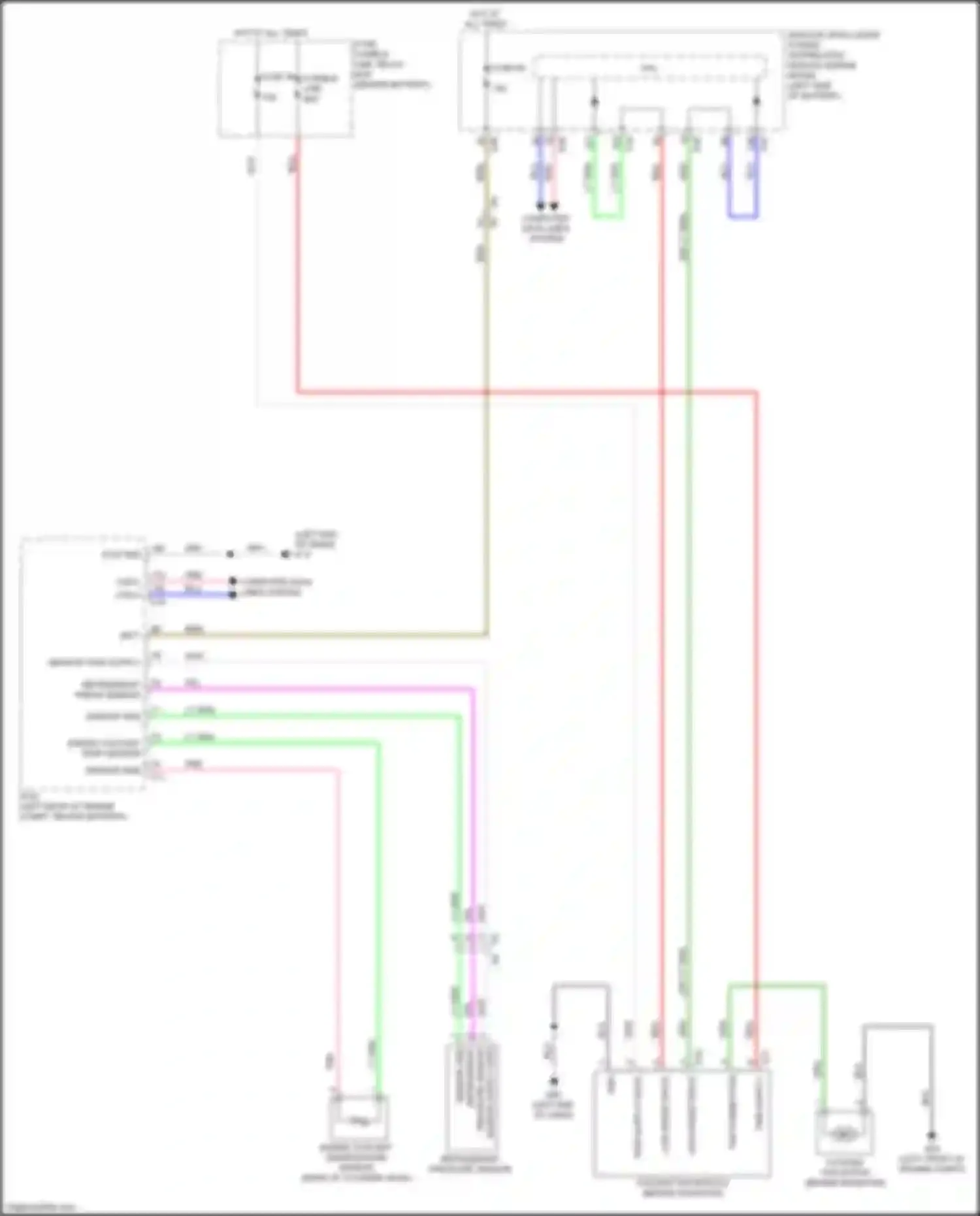 Wiring diagram fuse, fusible link, relay box for Nissan Versa III (2019-2022) (3 of 14)