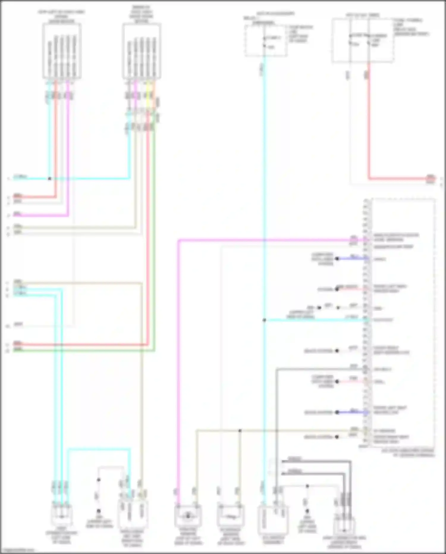 Wiring diagram fuse, fusible link, relay box for Nissan Versa III (2019-2022) (2 of 14)