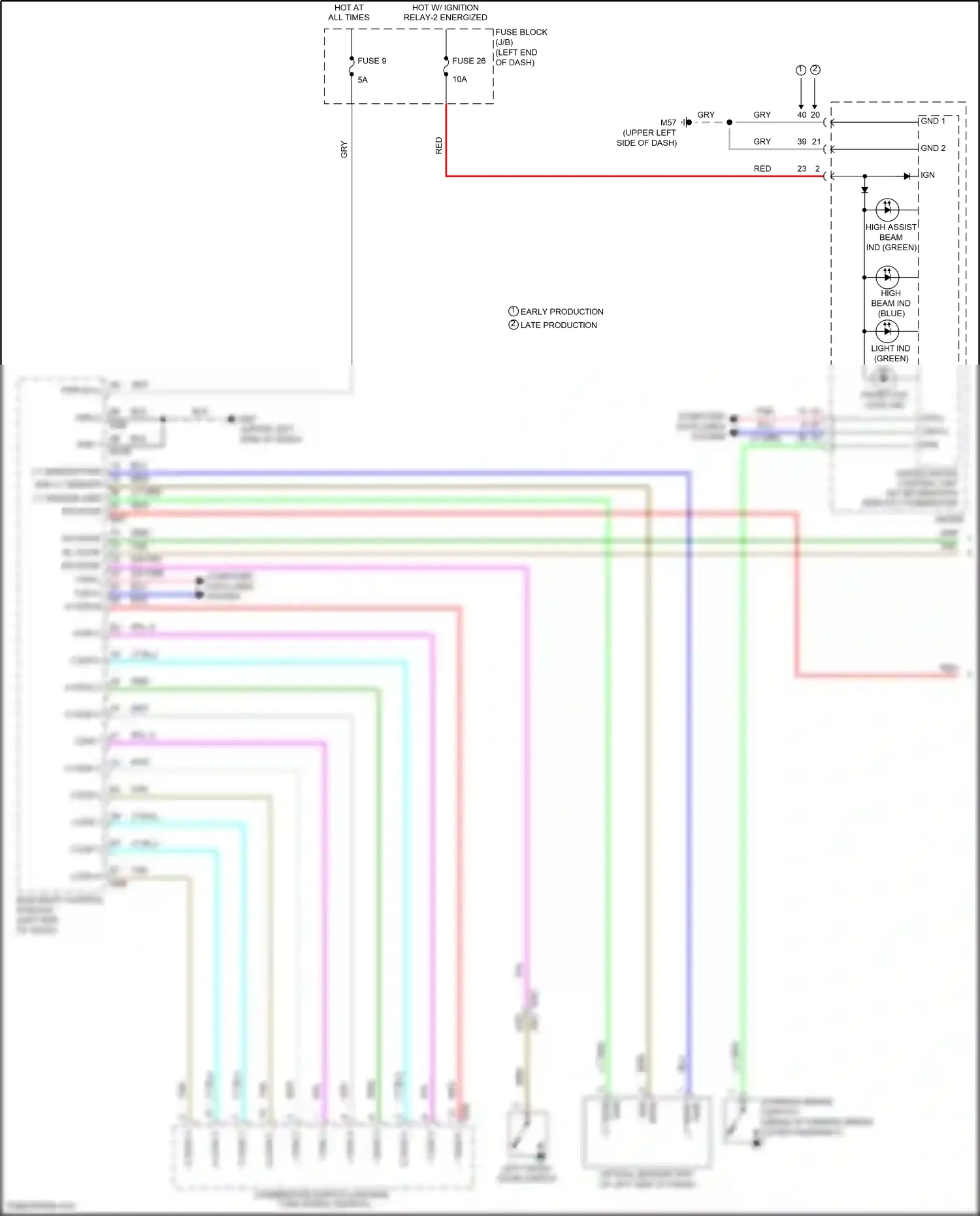 Wiring diagram left front door switch for Nissan Versa III (2019-2022) (3 of 10)