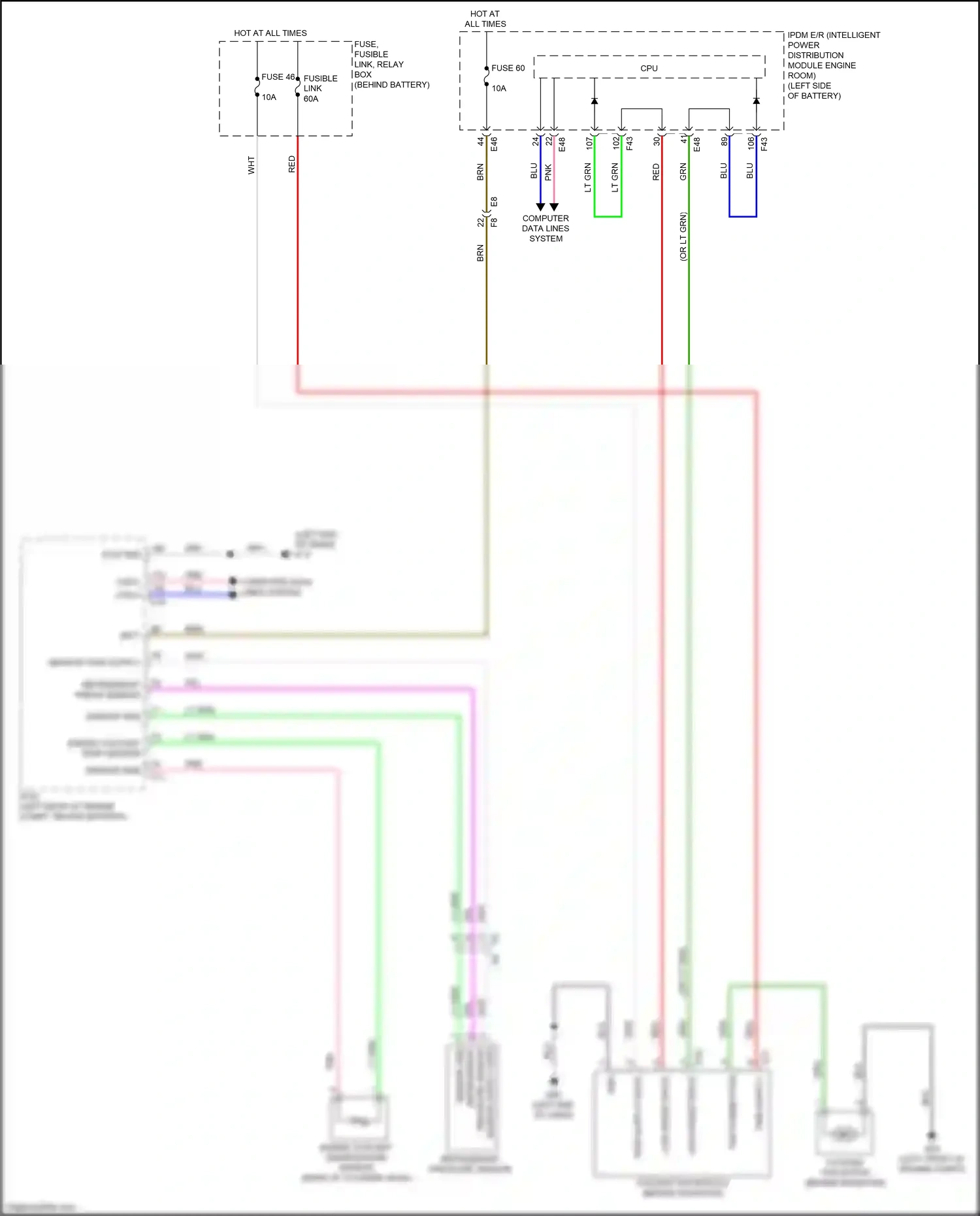 Wiring diagram pressure sensor for Nissan Versa III (2019-2022) (2 of 3)