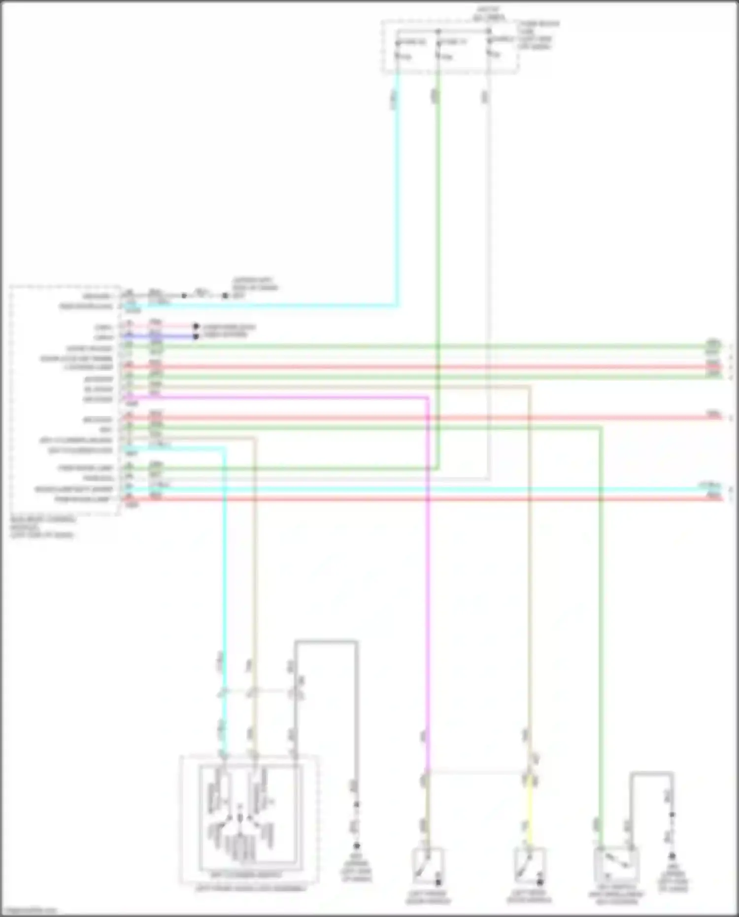Wiring diagram pwm room lamp 1 for Nissan Versa III (2019-2022) (2 of 2)