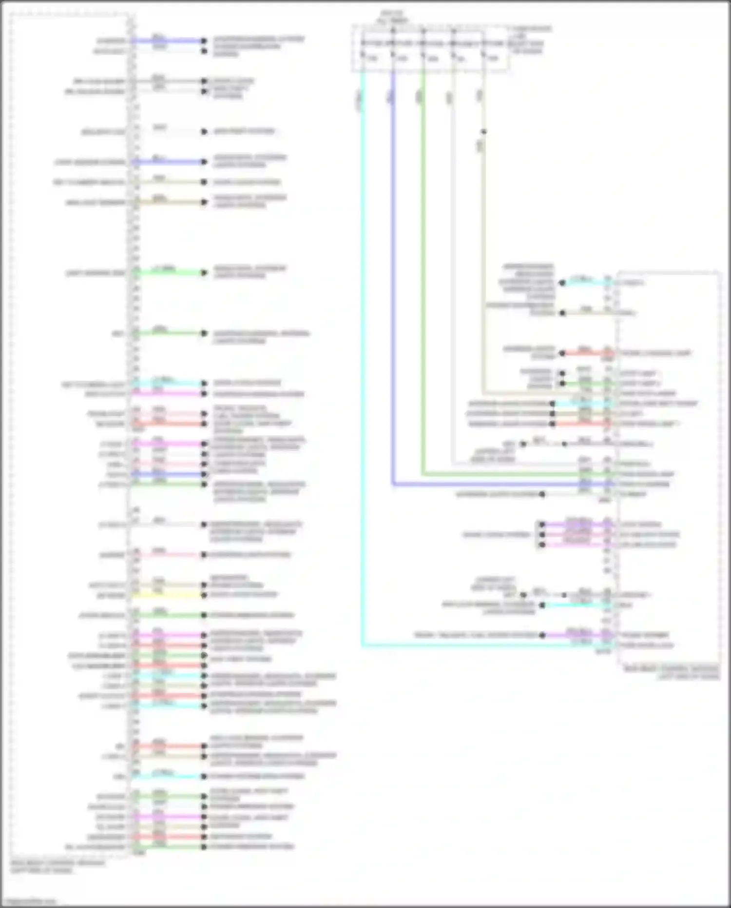 Wiring diagram pwm room lamp 1 for Nissan Versa III (2019-2022) (1 of 2)