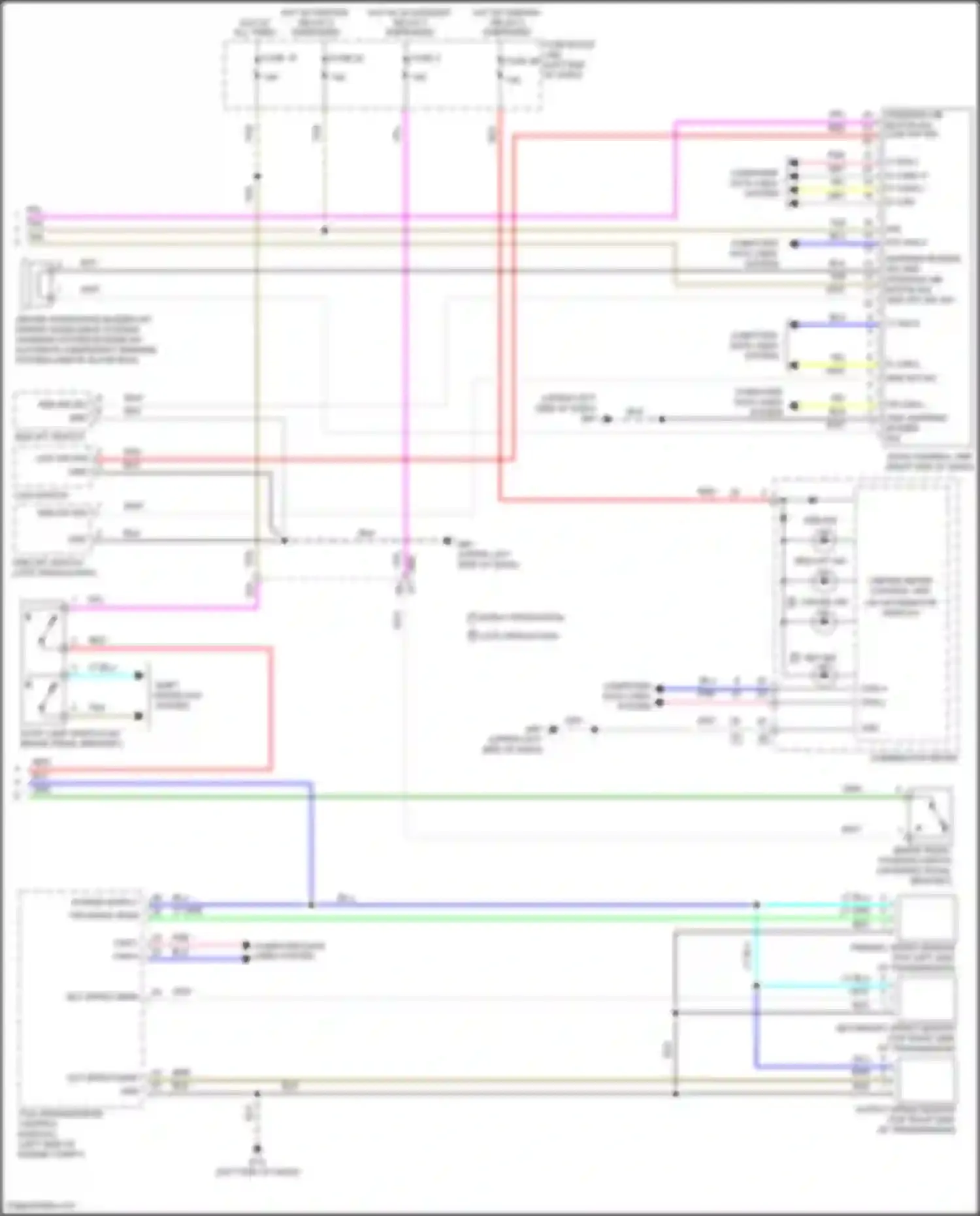Wiring diagram secondary speed sensor for Nissan Versa III (2019-2022) (1 of 4)