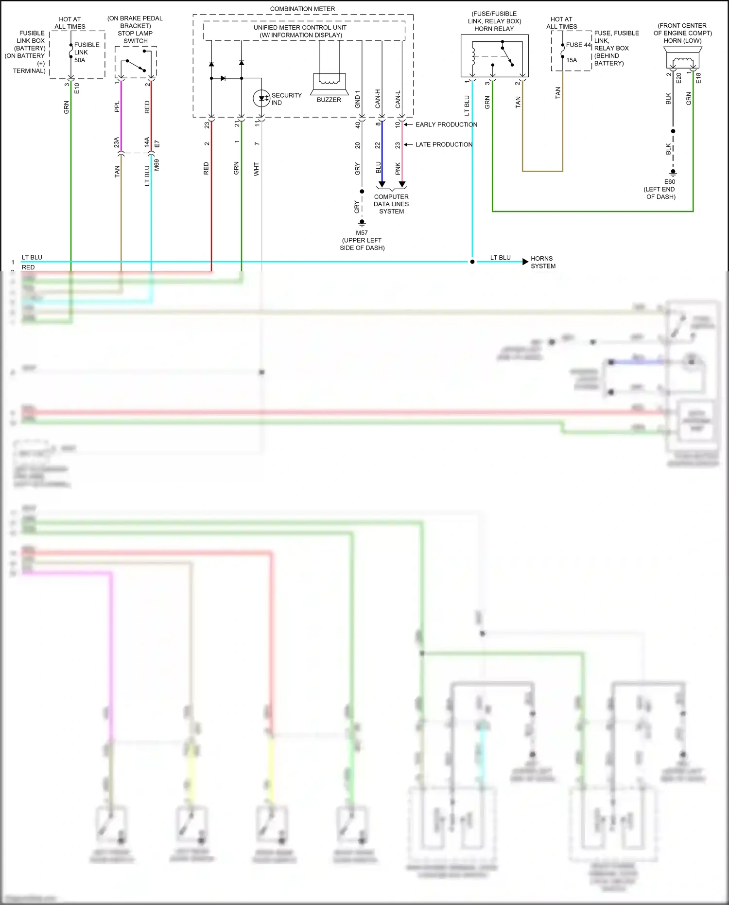 Wiring diagram security ind for Nissan Versa III (2019-2022) (1 of 7)