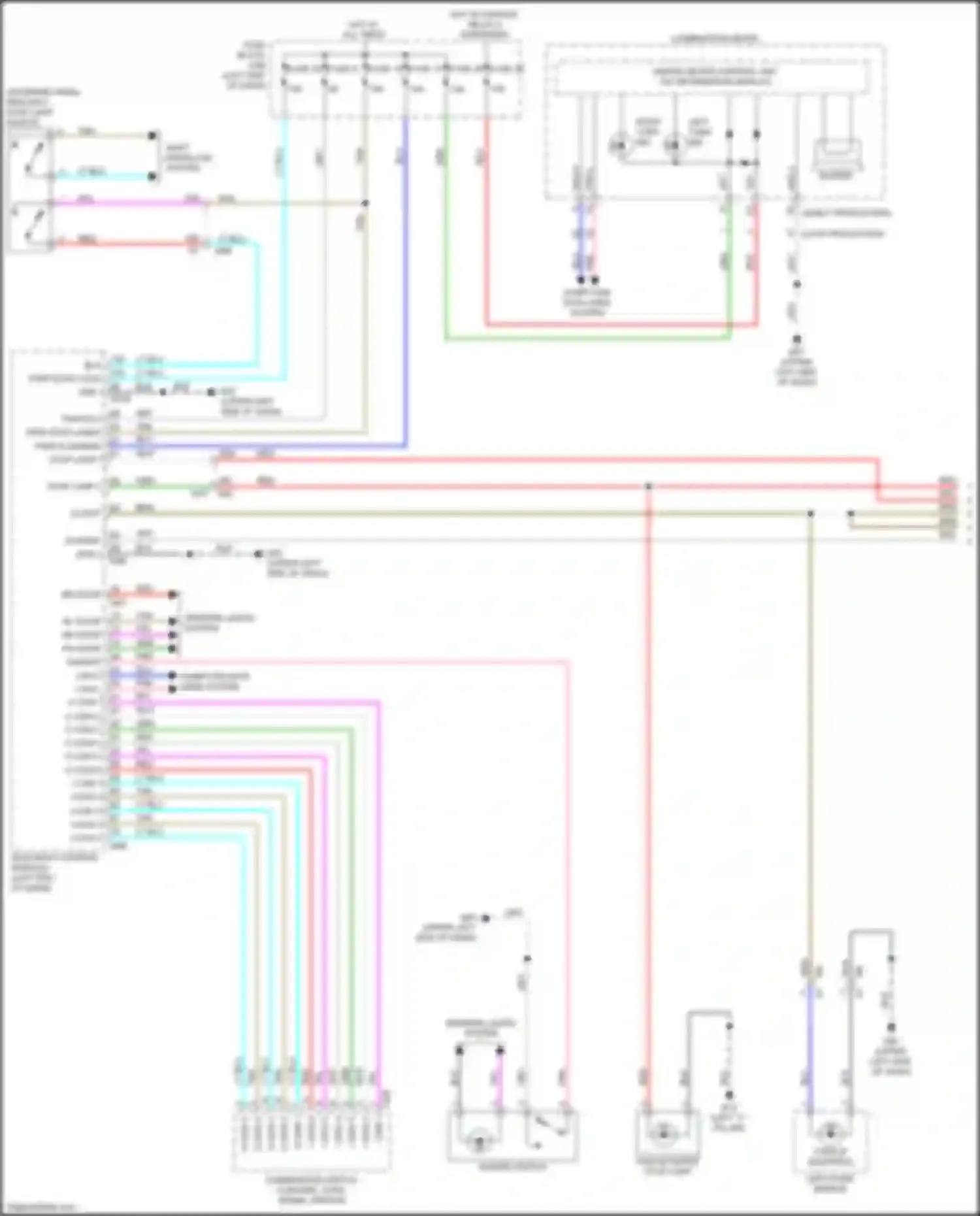 Wiring diagram shift interlock system for Nissan Versa III (2019-2022) (2 of 2)