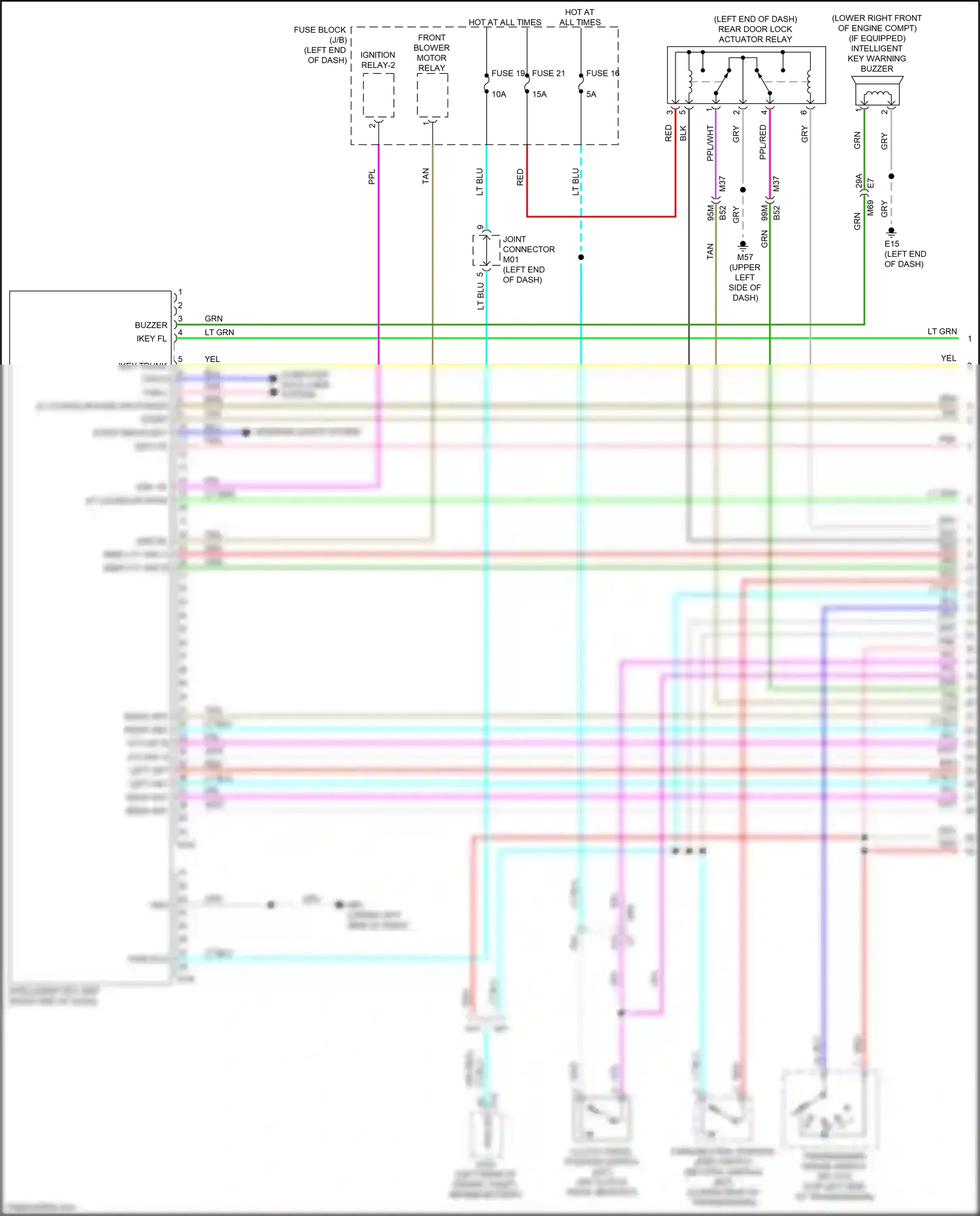 Wiring diagram start backlight for Nissan Versa III (2019-2022) (1 of 3)