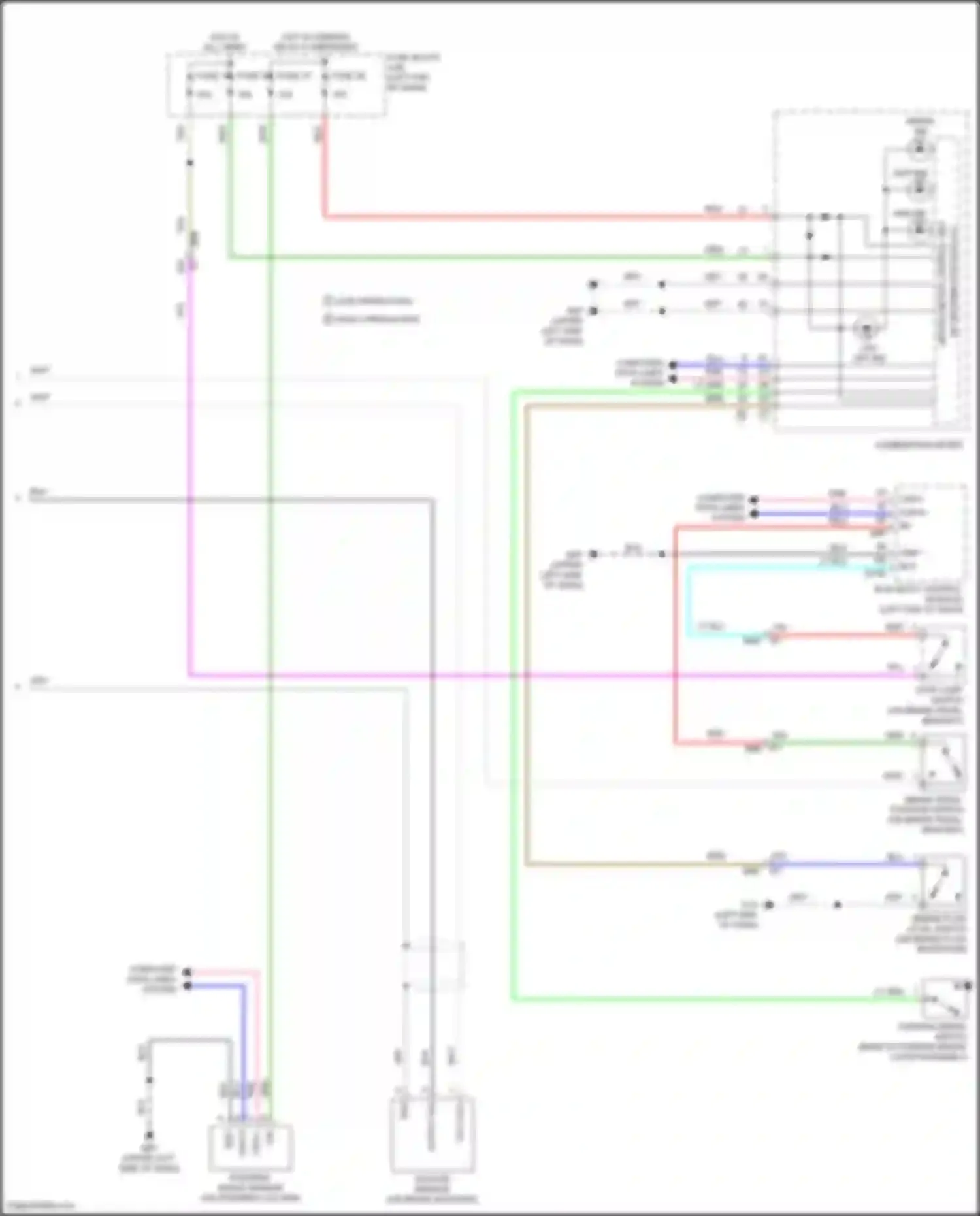 Wiring diagram steering angle sensor for Nissan Versa III (2019-2022) (1 of 5)