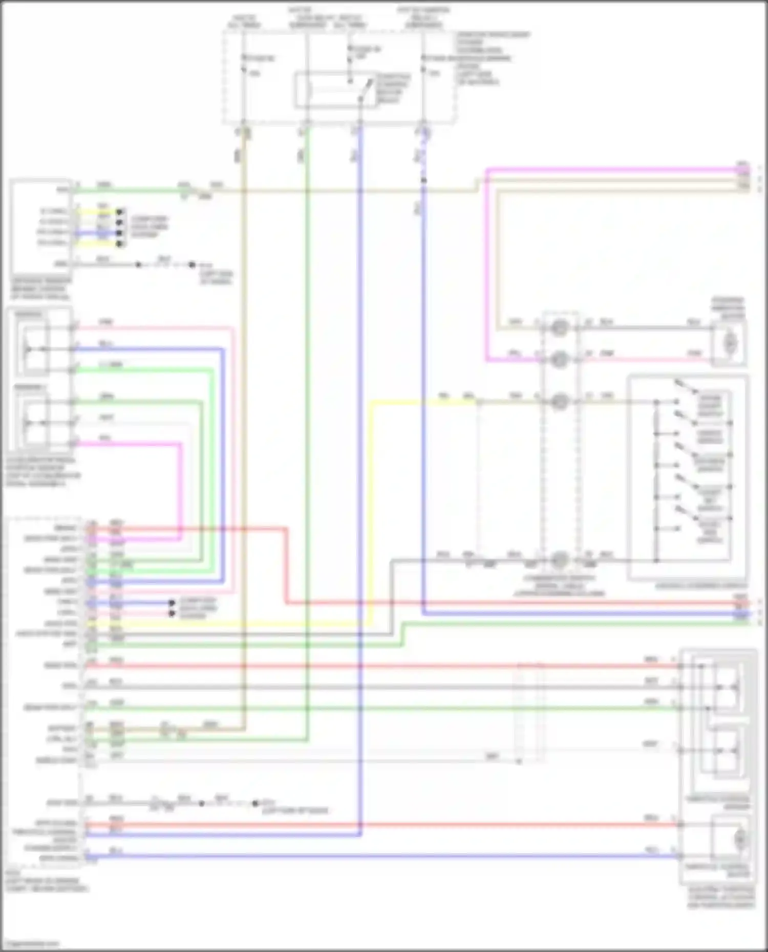 Wiring diagram throttle control motor relay for Nissan Versa III (2019-2022) (1 of 3)