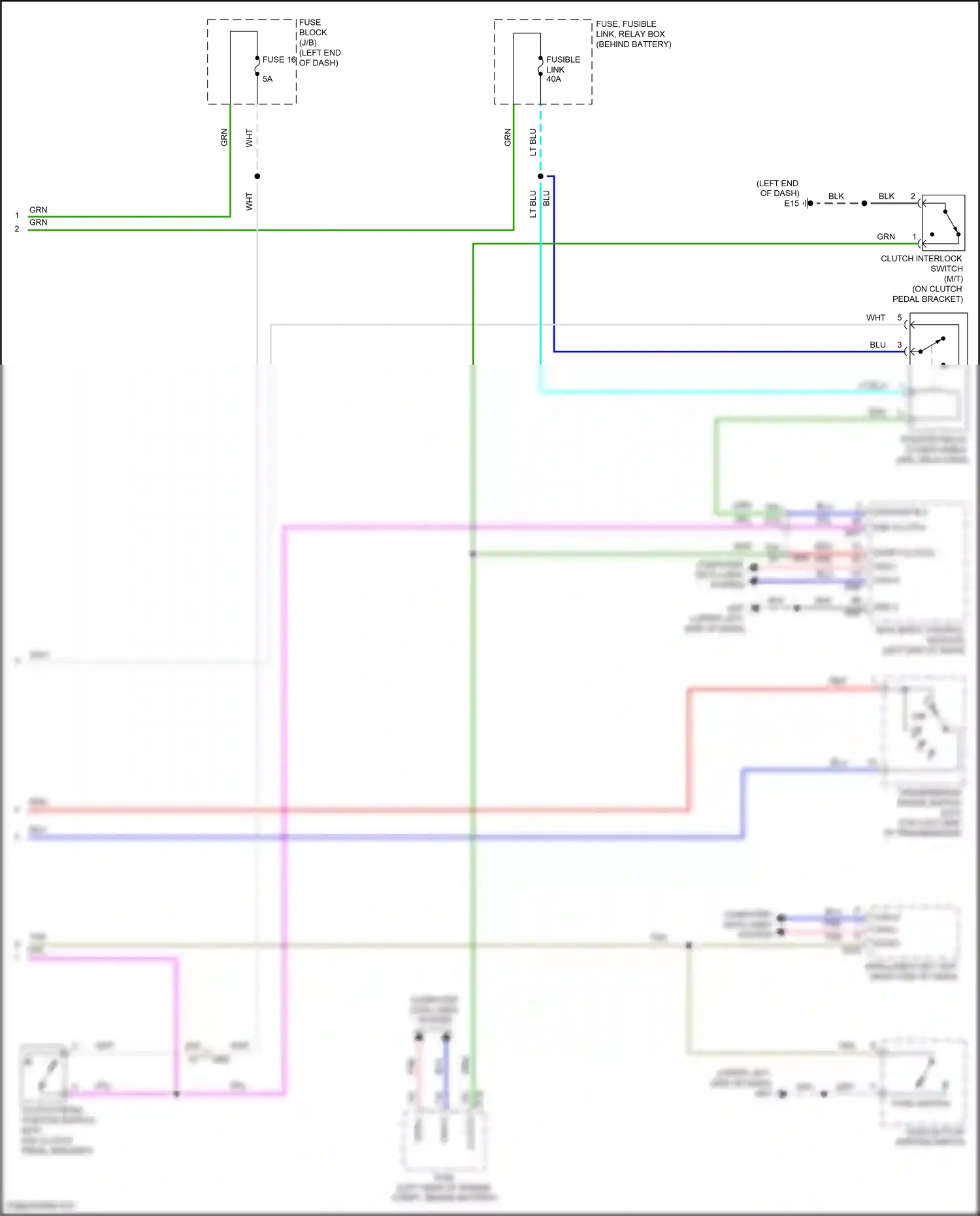 Wiring diagram transmission range switch for Nissan Versa III (2019-2022) (5 of 8)