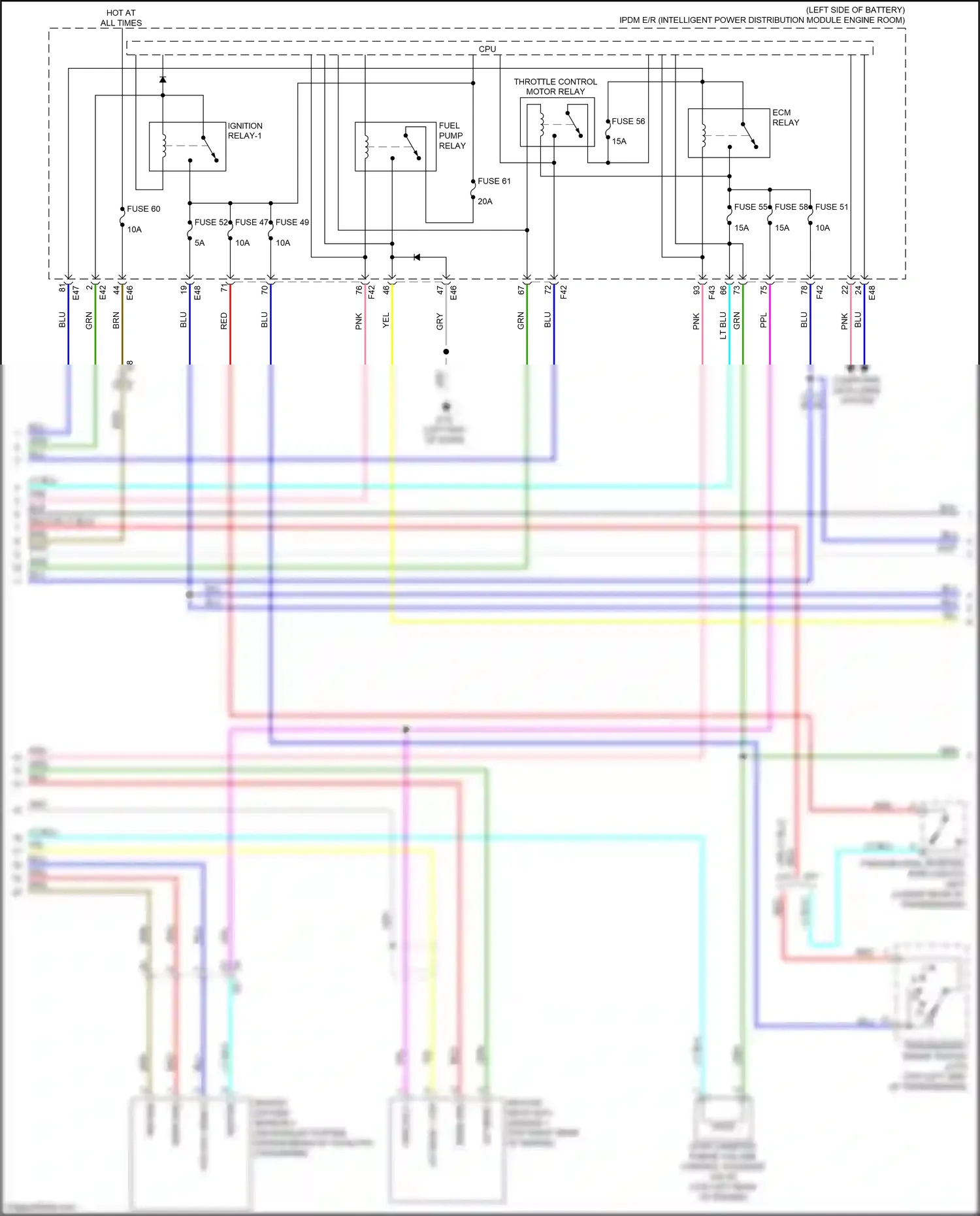 Wiring diagram transmission range switch for Nissan Versa III (2019-2022) (8 of 8)