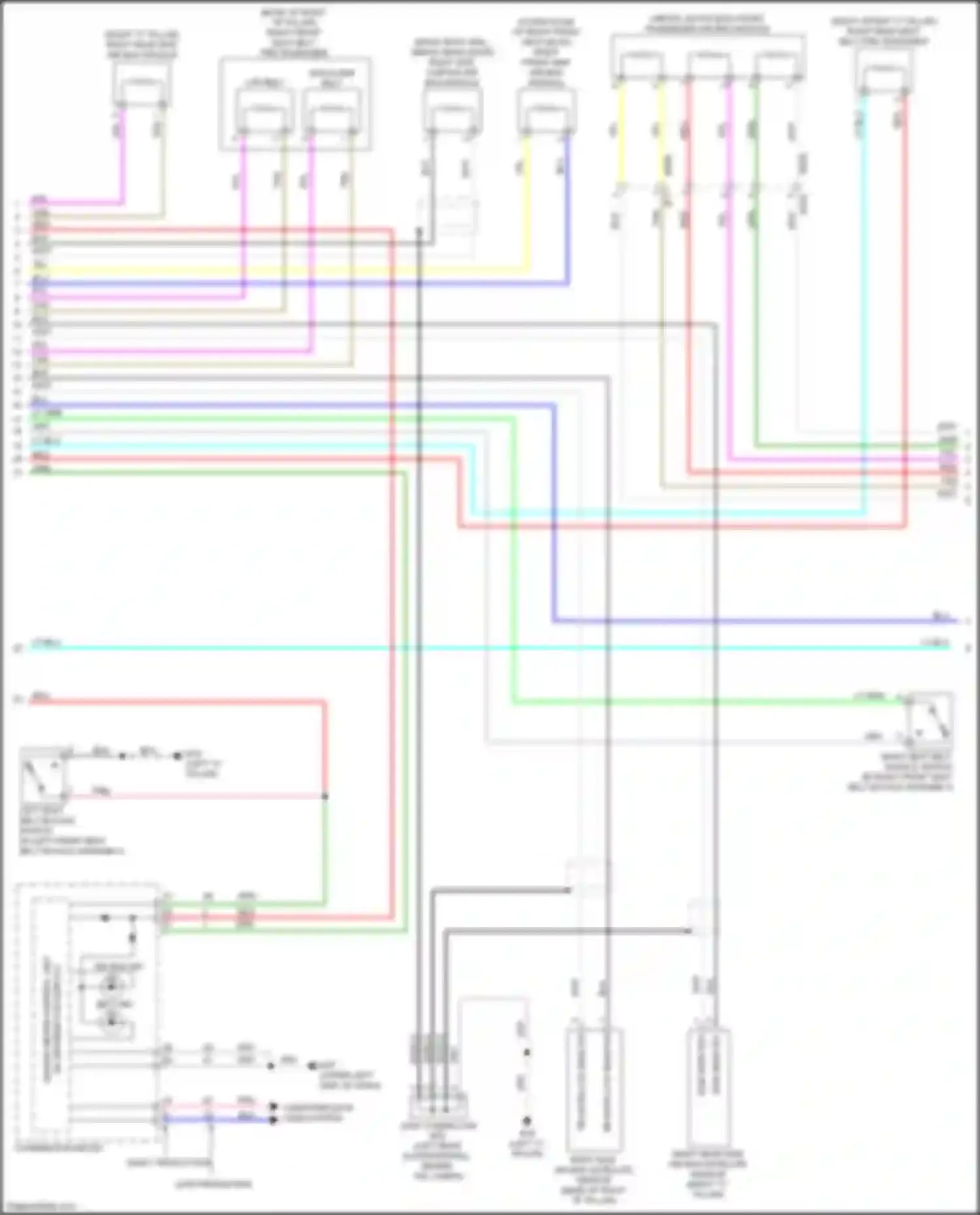 Wiring diagram unified meter control unit for Nissan Versa III (2019-2022) (5 of 7)
