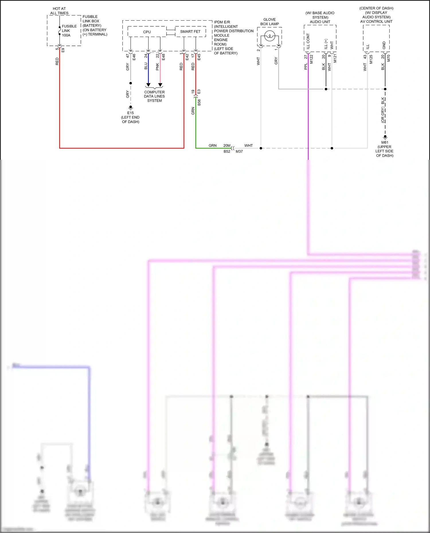 Wiring diagram vdc off switch for Nissan Versa III (2019-2022) (3 of 3)