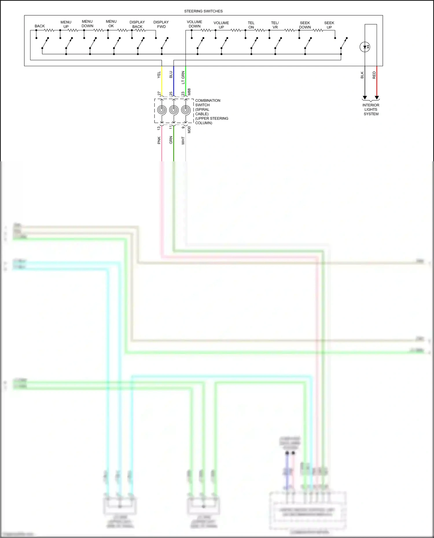 Wiring diagram volume down for Nissan Versa III (2019-2022) (2 of 3)