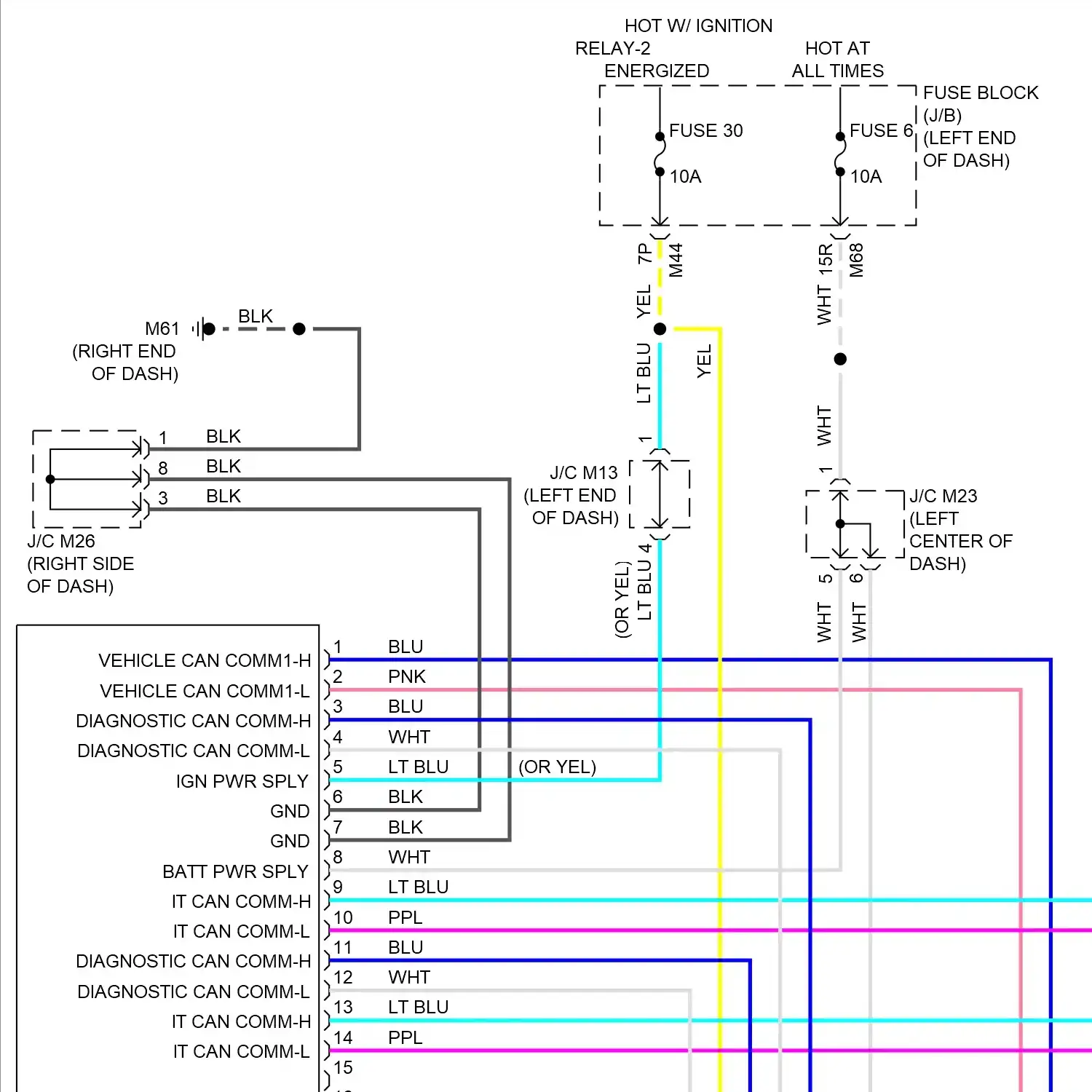 demo - Computer data lines circuit, w/o electric parking brake (1 of 4) Computer data lines circuit, w/o electric parking brake (1 of 4)