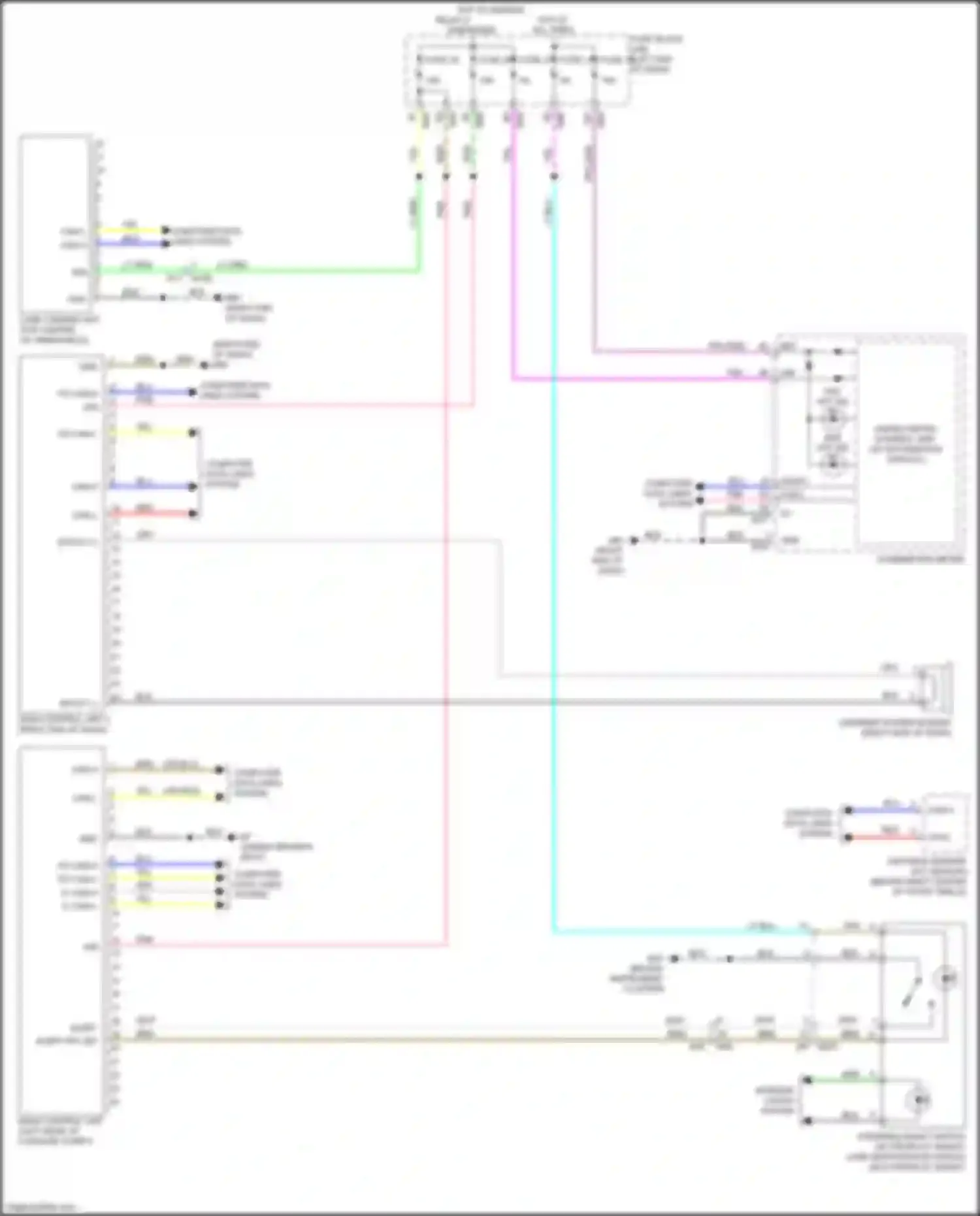 Wiring diagram alert sw led for Nissan X-Trail III facelift (2017-2024) (3 of 3)