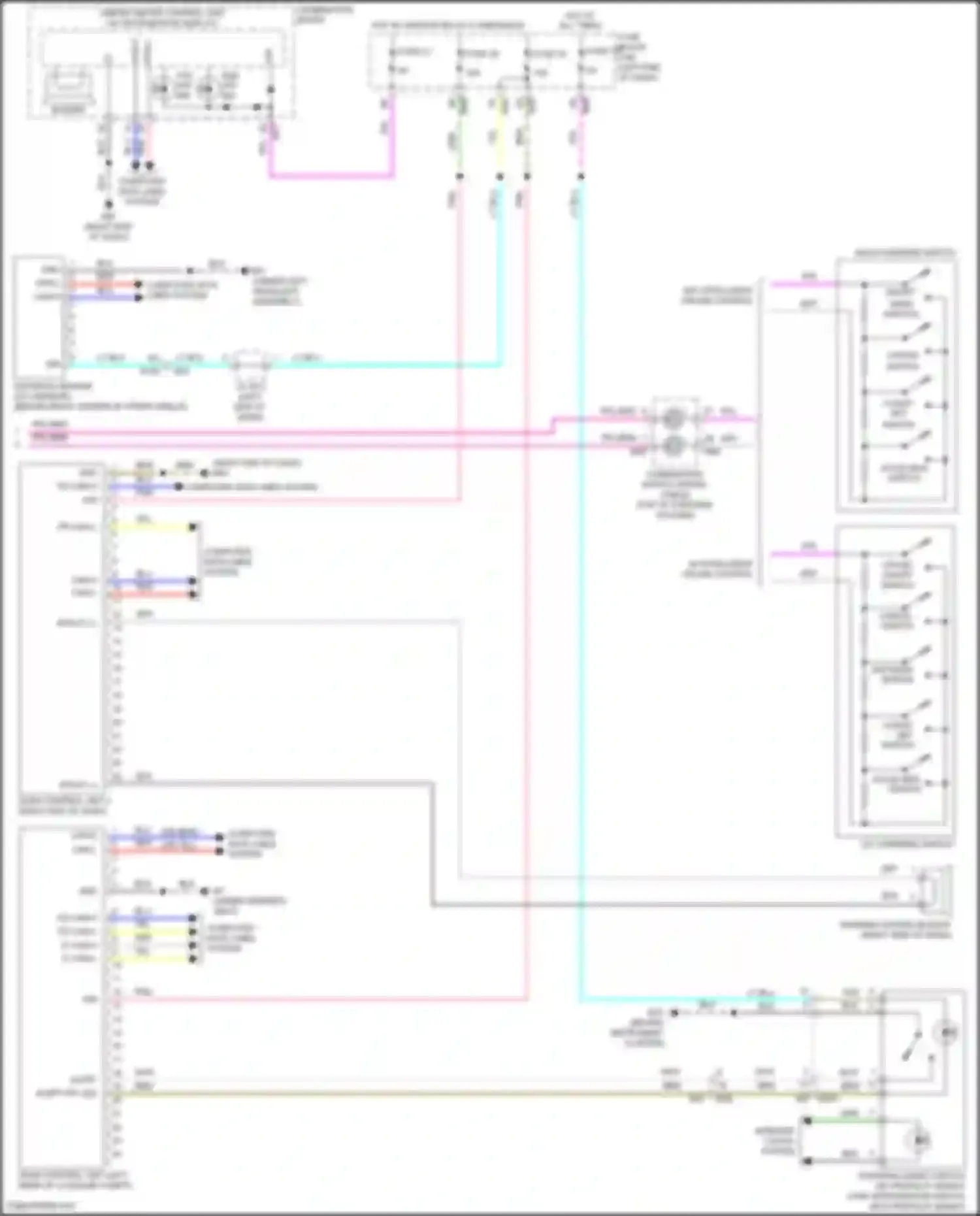 Wiring diagram alert sw led for Nissan X-Trail III facelift (2017-2024) (2 of 3)