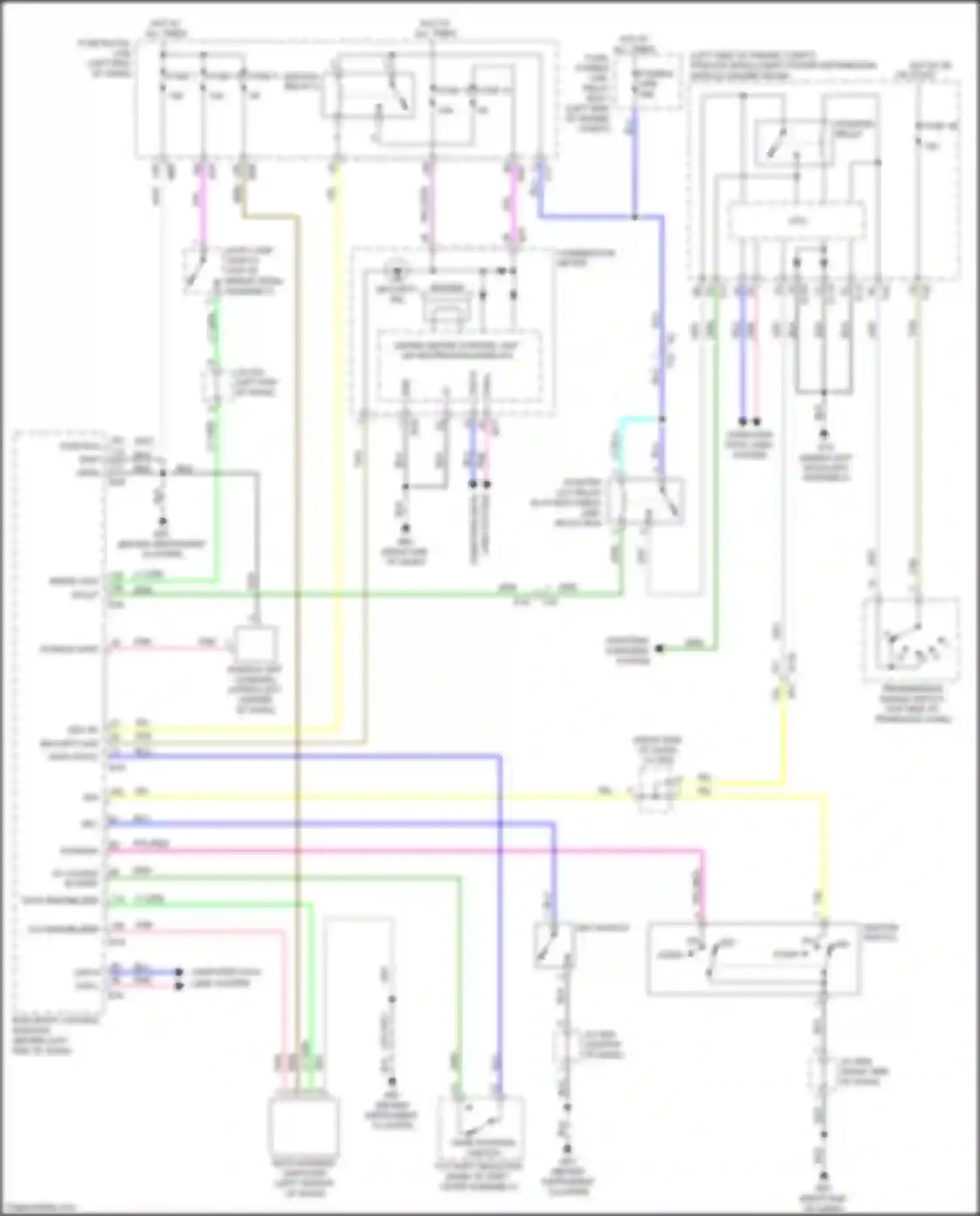 Wiring diagram combination meter for Nissan X-Trail III facelift (2017-2024) (9 of 32)