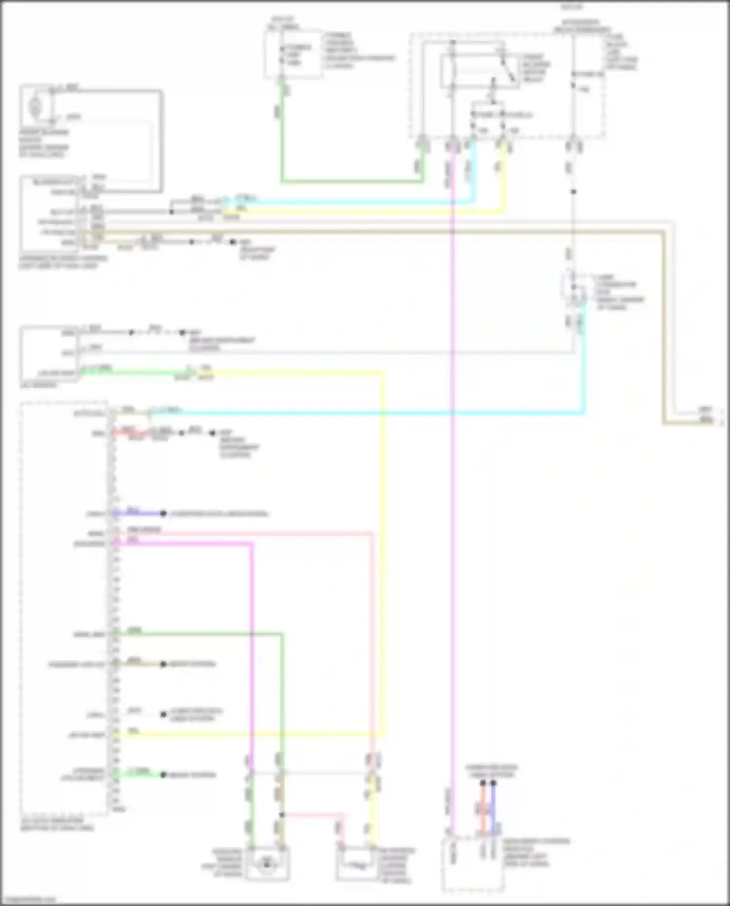 Wiring diagram computer data lines system for Nissan X-Trail III facelift (2017-2024) (2 of 72)