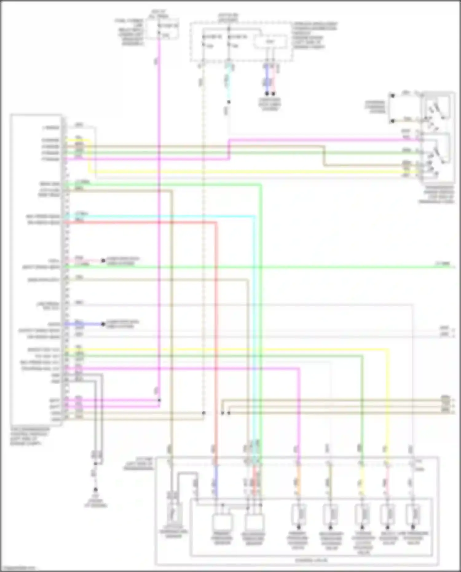 Wiring diagram cvt fluid temperature sensor for Nissan X-Trail III facelift (2017-2024) (1 of 1)
