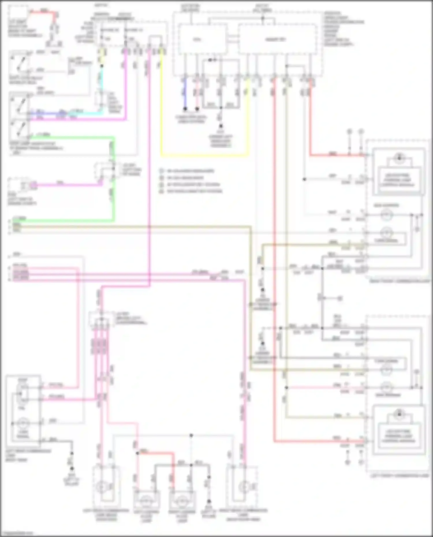 Wiring diagram cvt shift selector for Nissan X-Trail III facelift (2017-2024) (2 of 10)