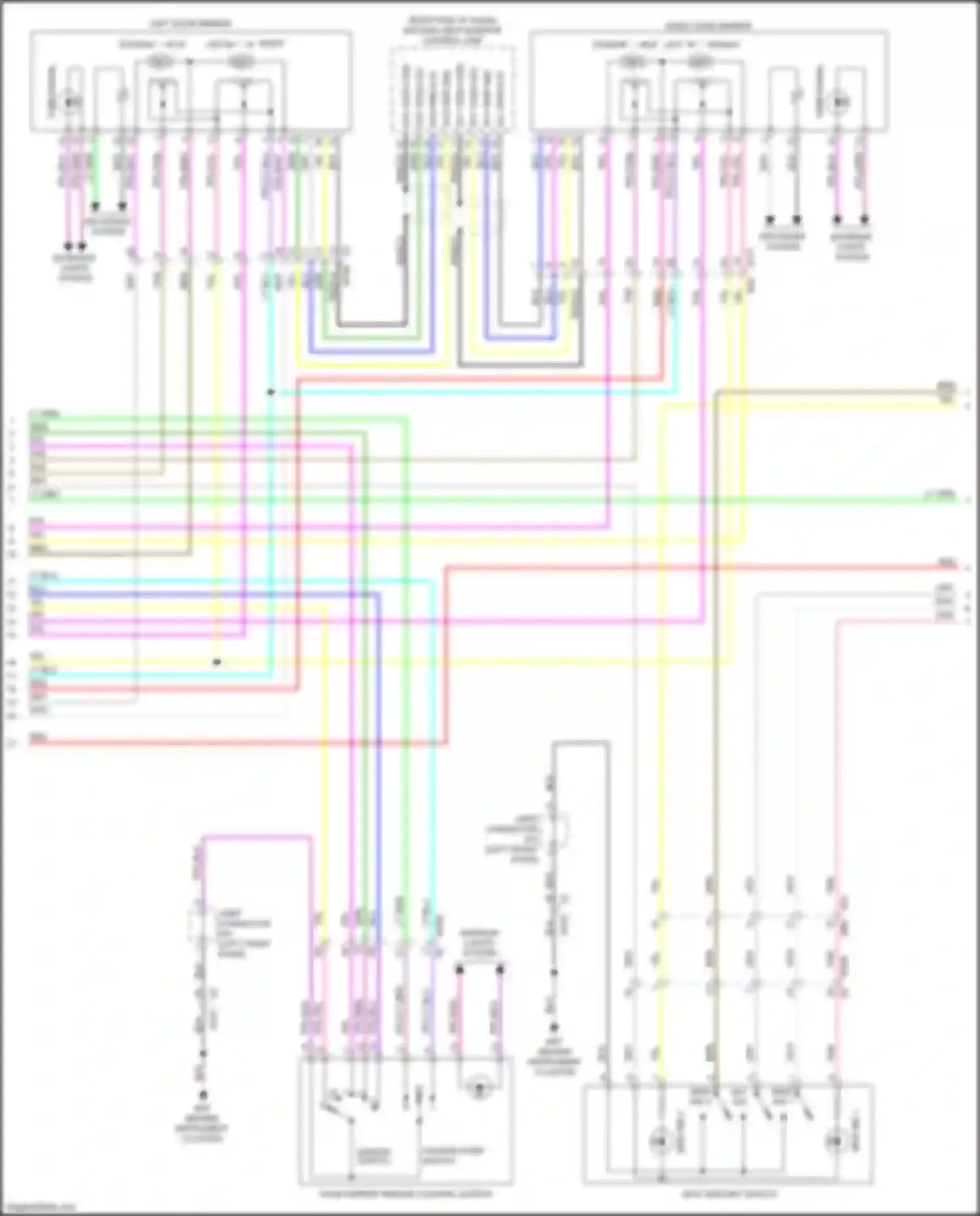 Wiring diagram defogger system for Nissan X-Trail III facelift (2017-2024) (3 of 4)
