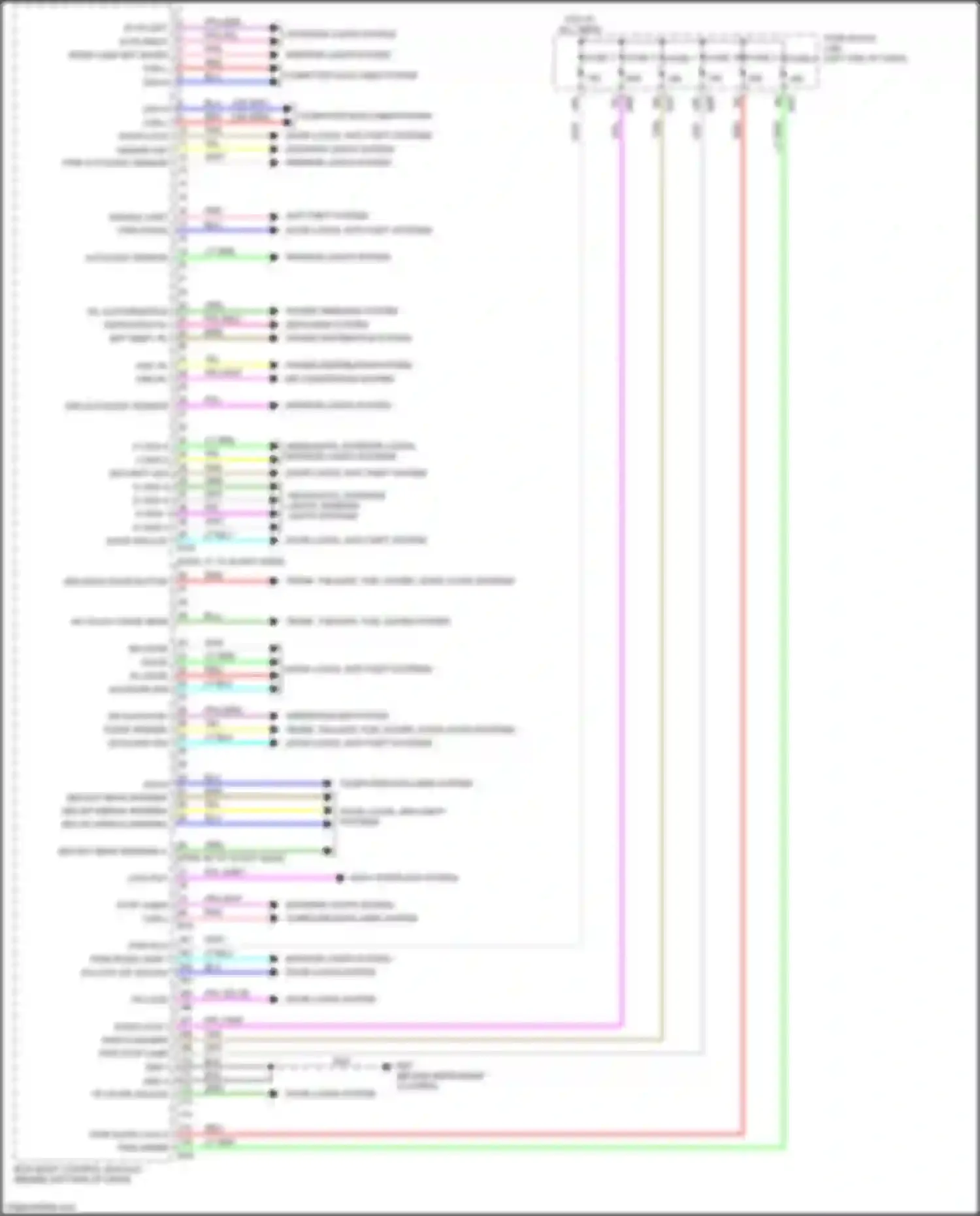 Wiring diagram defogger system for Nissan X-Trail III facelift (2017-2024) (1 of 4)