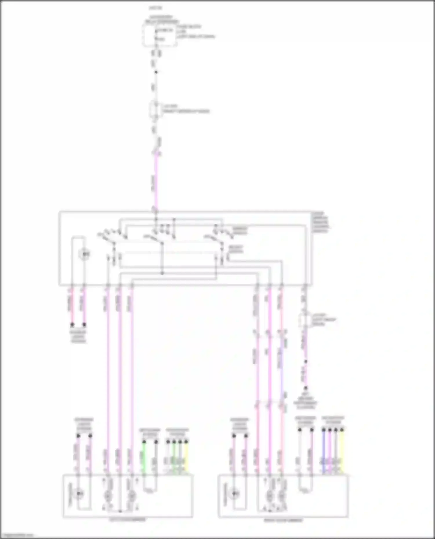 Wiring diagram defogger system for Nissan X-Trail III facelift (2017-2024) (4 of 4)