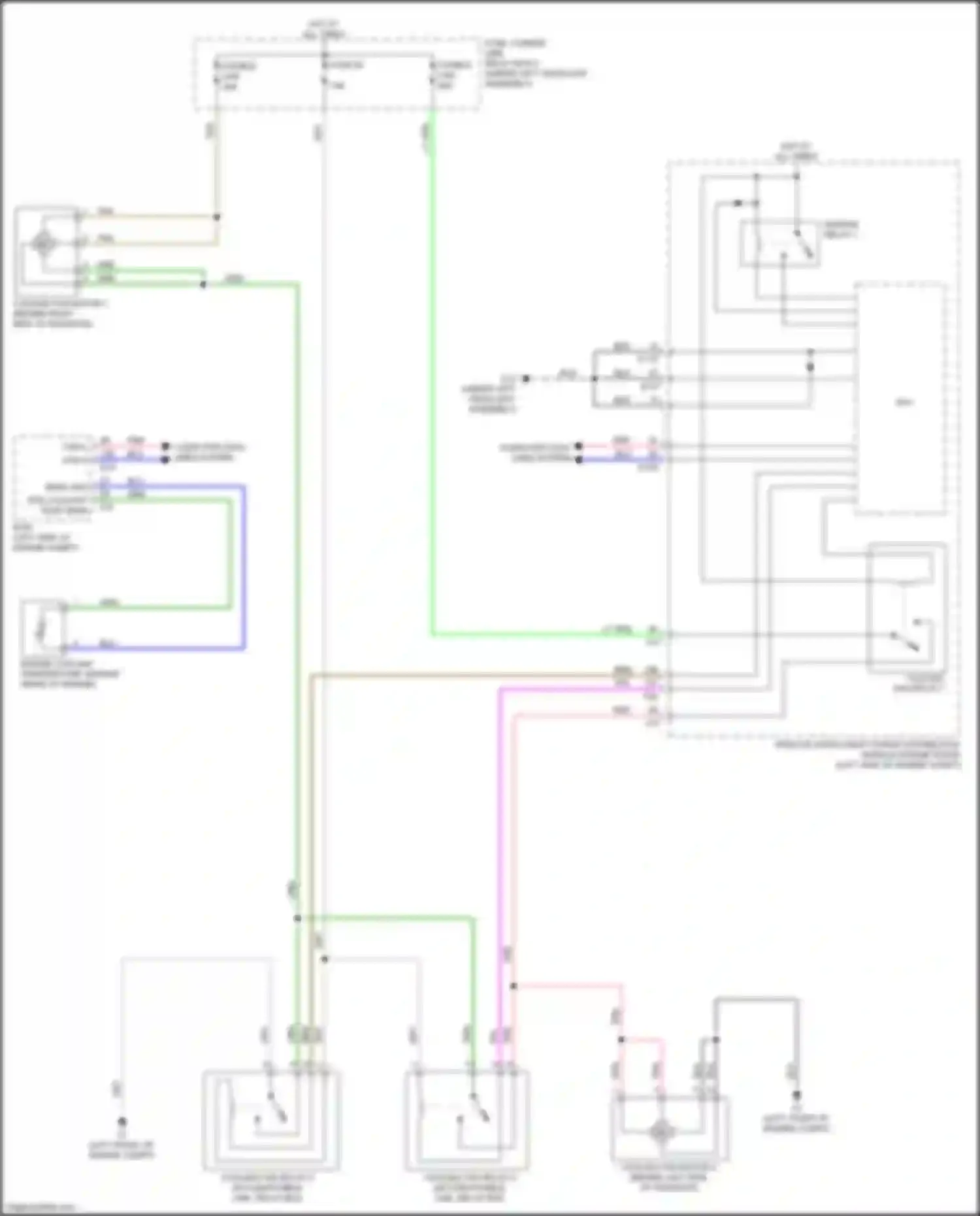 Wiring diagram engine coolant temperature sensor for Nissan X-Trail III facelift (2017-2024) (2 of 4)