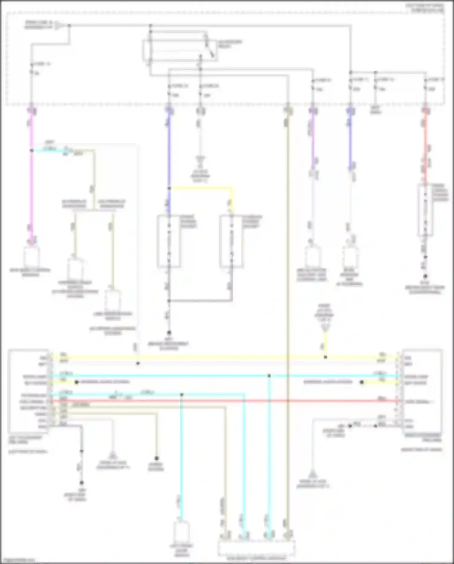 Wiring diagram front power socket for Nissan X-Trail III facelift (2017-2024) (2 of 2)