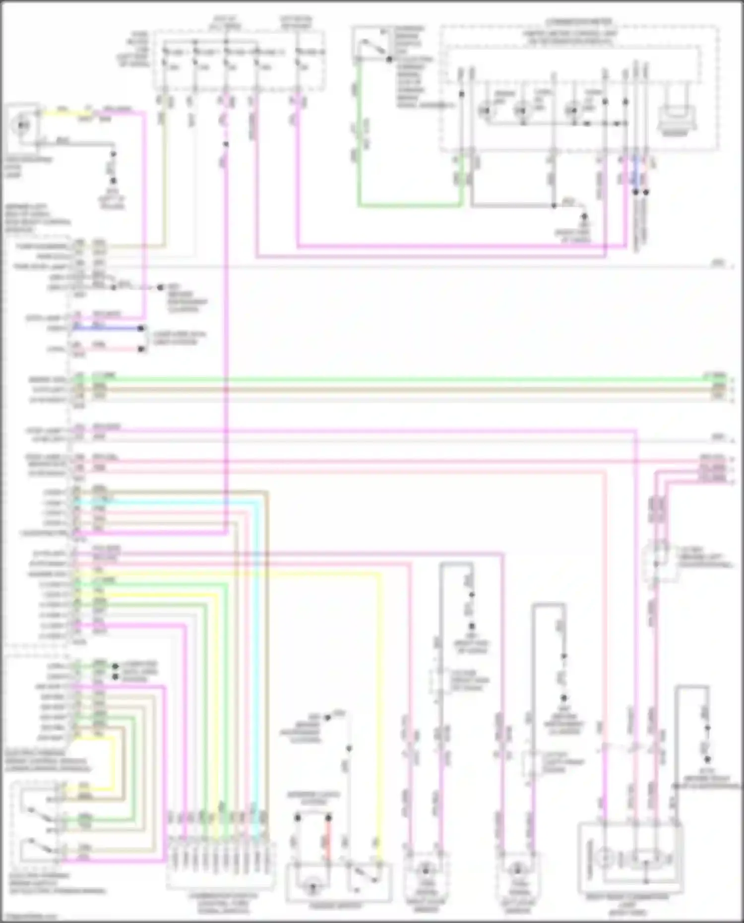 Wiring diagram fuse 1 for Nissan X-Trail III facelift (2017-2024) (3 of 4)