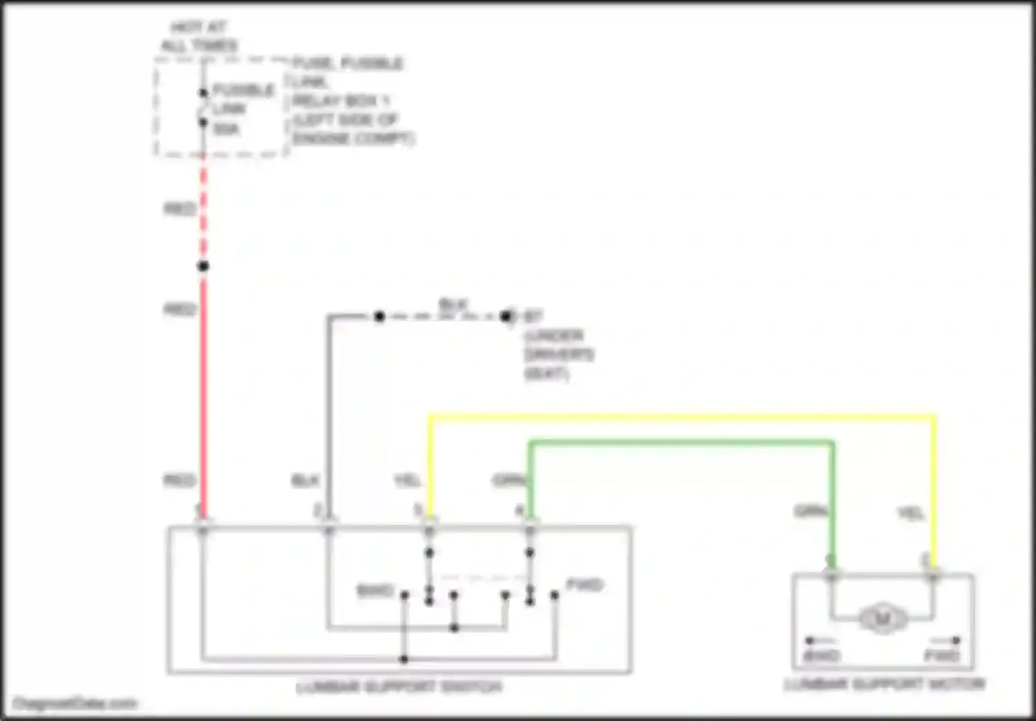 Wiring diagram fuse, fusible link, relay box 1 for Nissan X-Trail III facelift (2017-2024) (8 of 17)