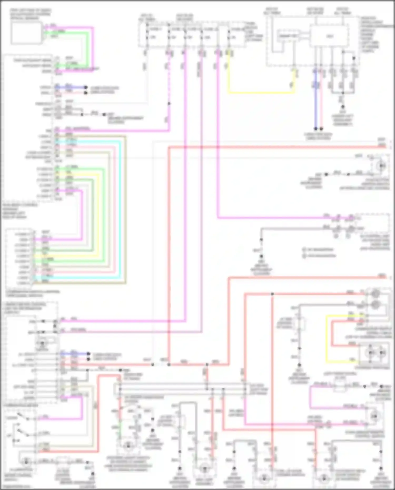 Wiring diagram hot in on or start for Nissan X-Trail III facelift (2017-2024) (10 of 25)