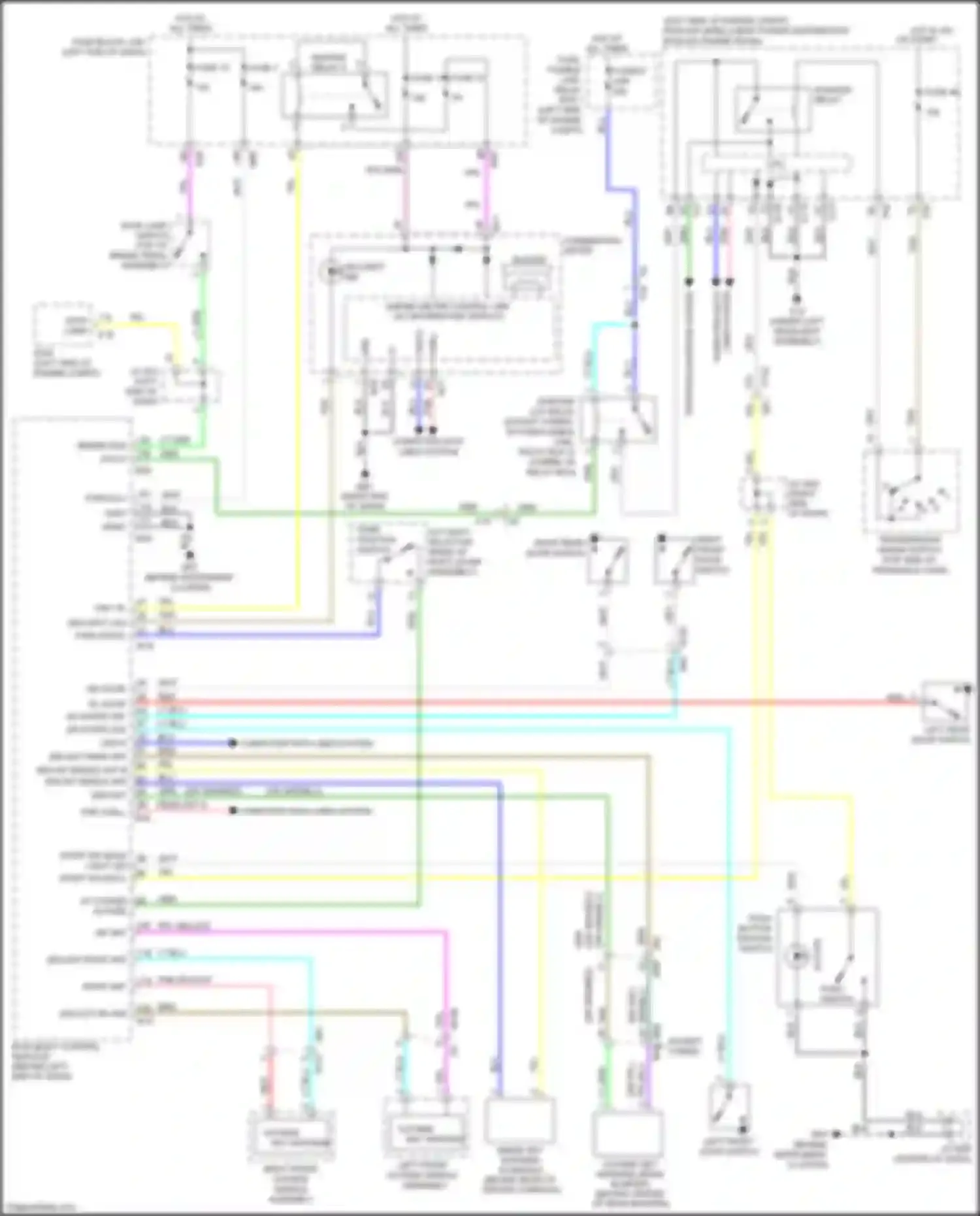 Wiring diagram ignition relay 2 for Nissan X-Trail III facelift (2017-2024) (1 of 4)