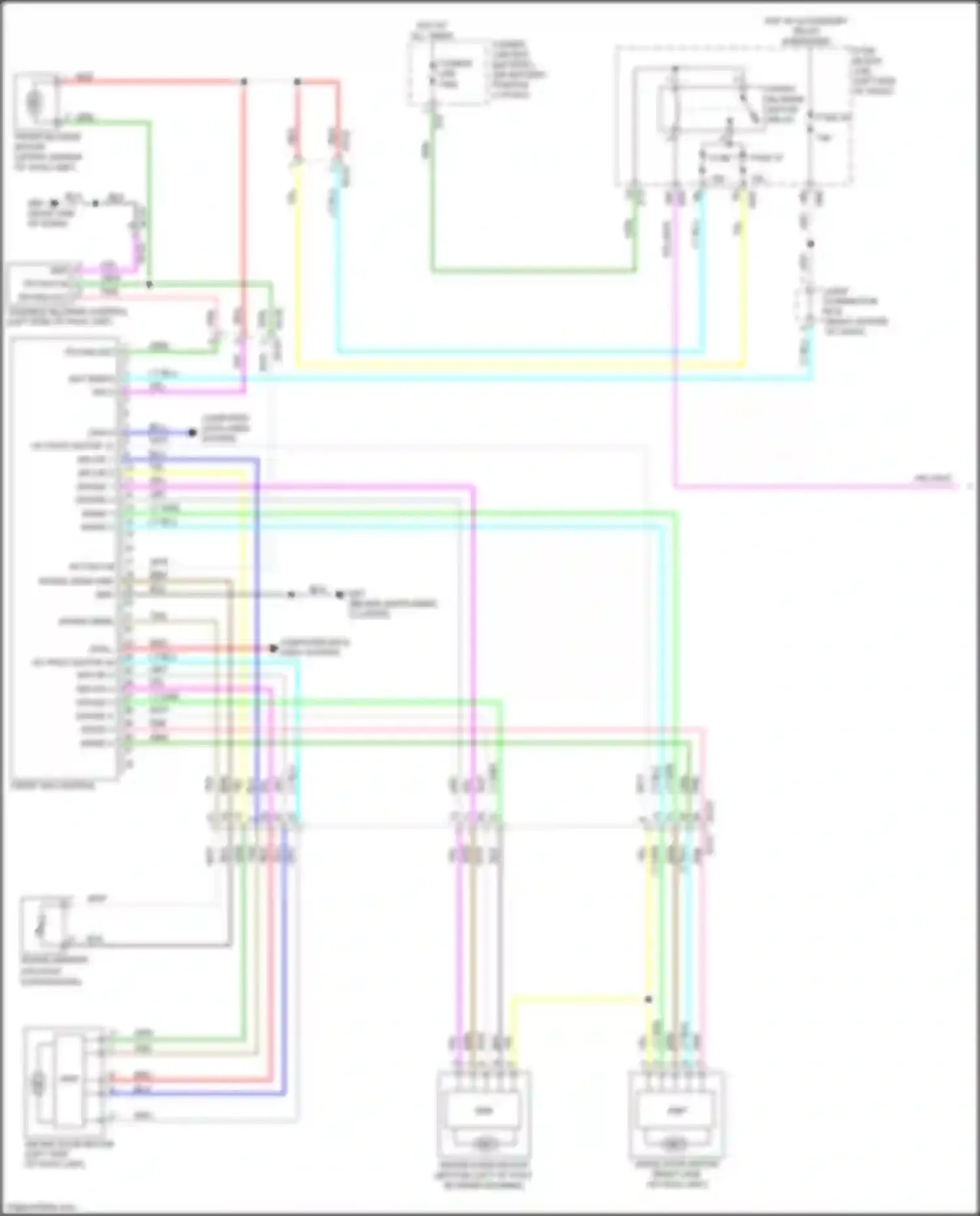 Wiring diagram intake sens for Nissan X-Trail III facelift (2017-2024) (2 of 2)